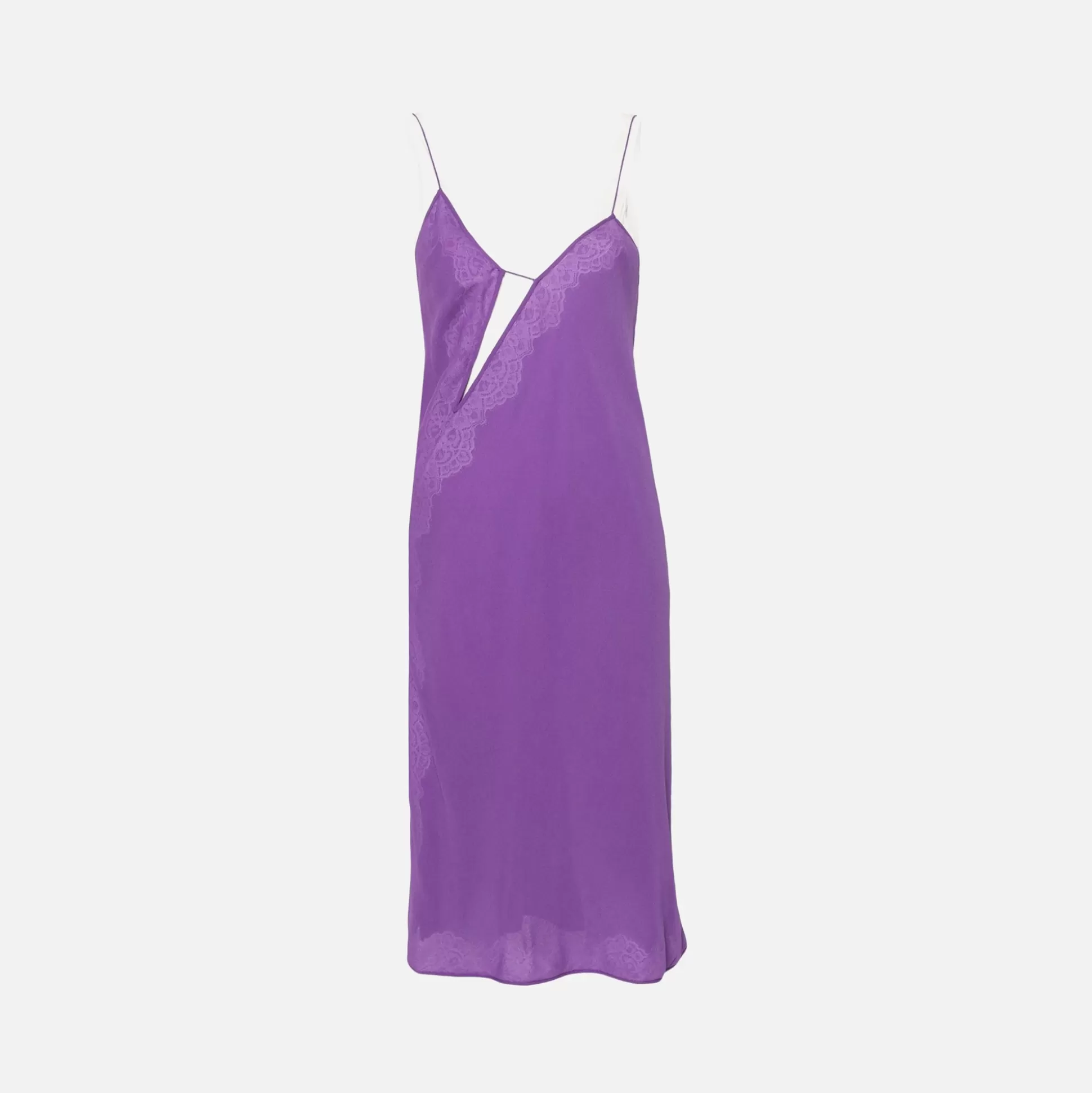 Cheap Christopher Esber encased lace cami tank dress Grape