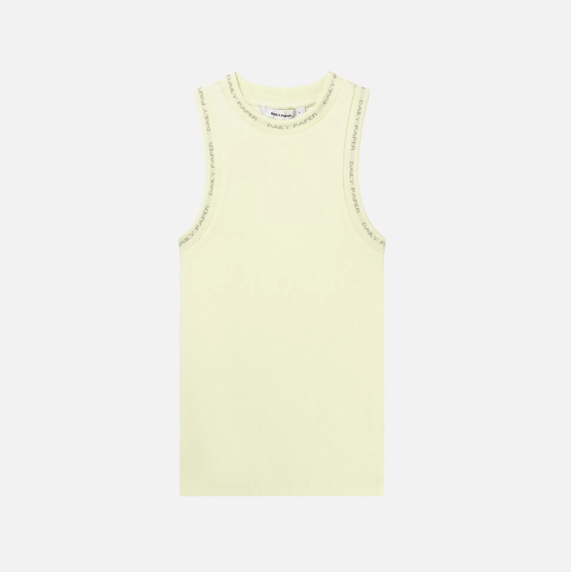 Online Daily Paper erib tank top Icing Yellow