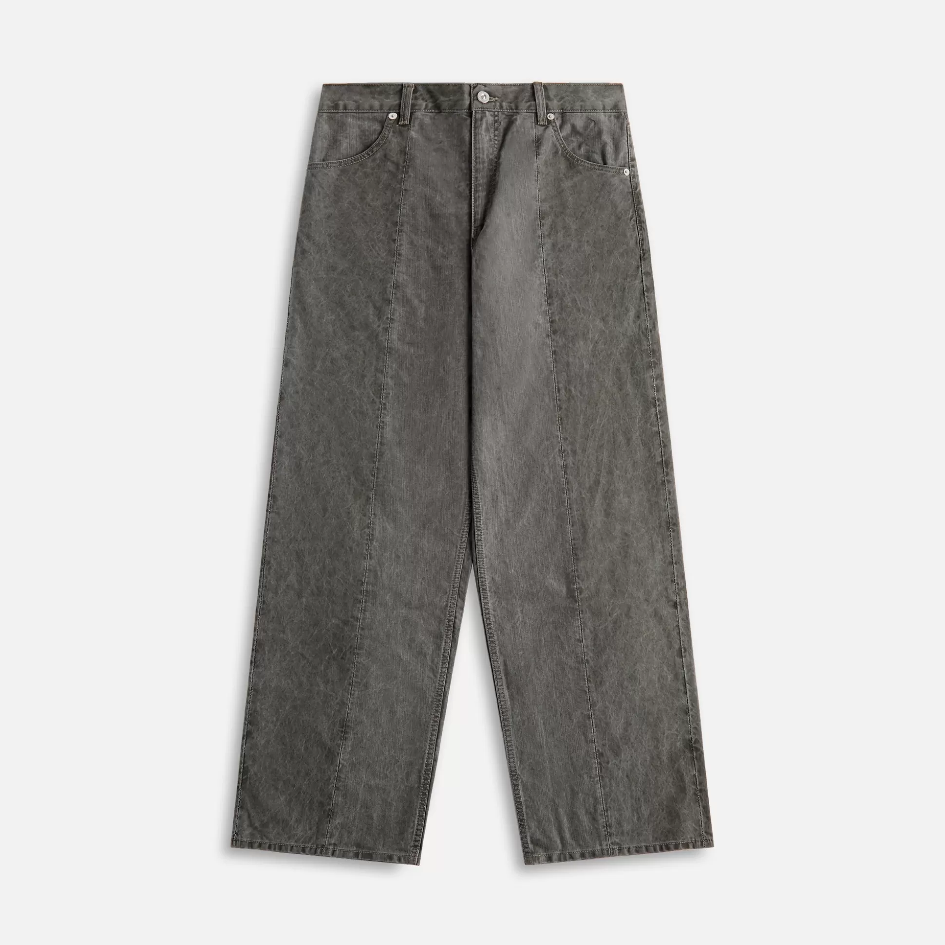 Cheap Our Legacy fatigue cut olive pigment coated weave pant Gray