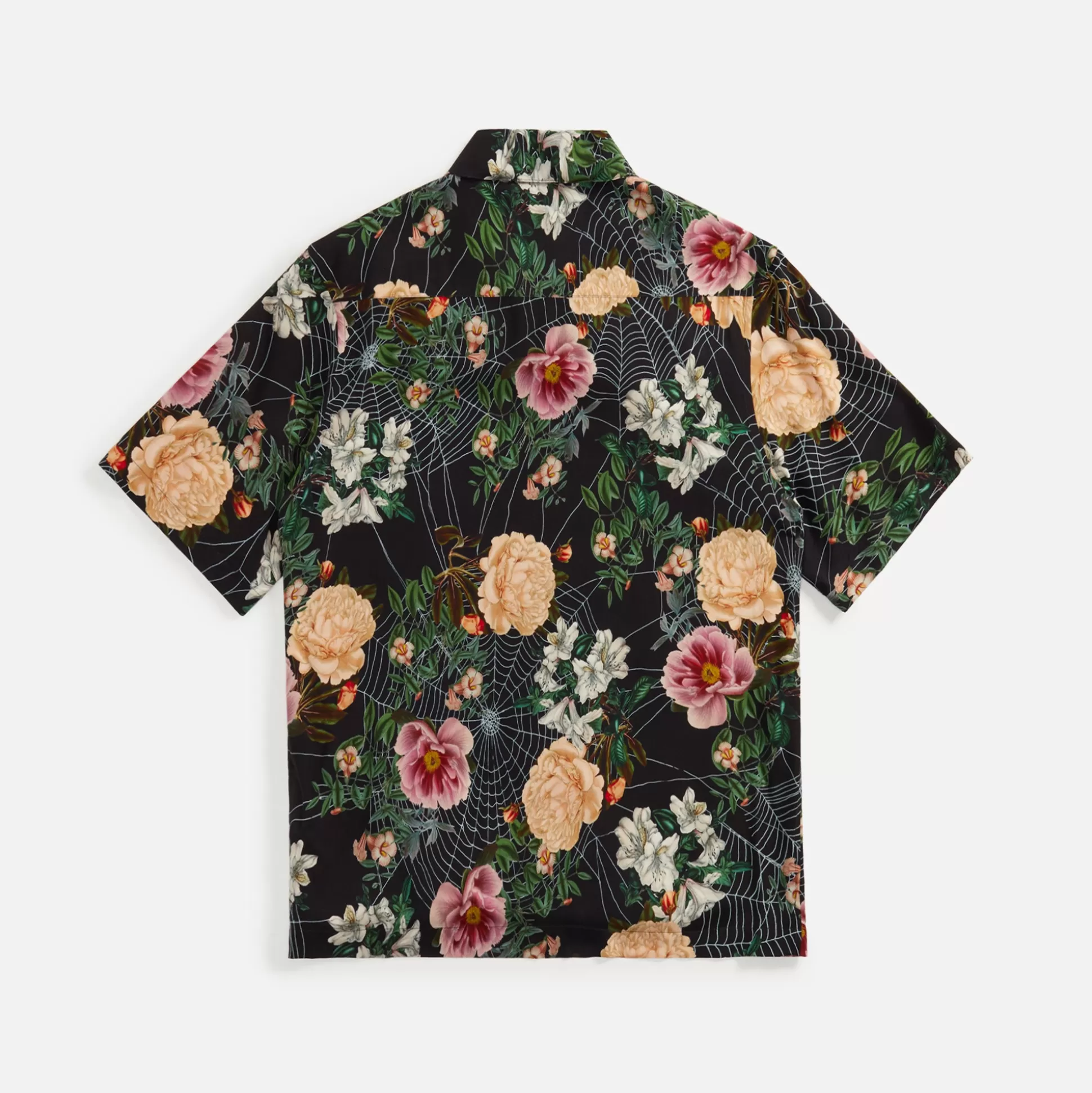 Best Palm Angels flowers print bowling shirt