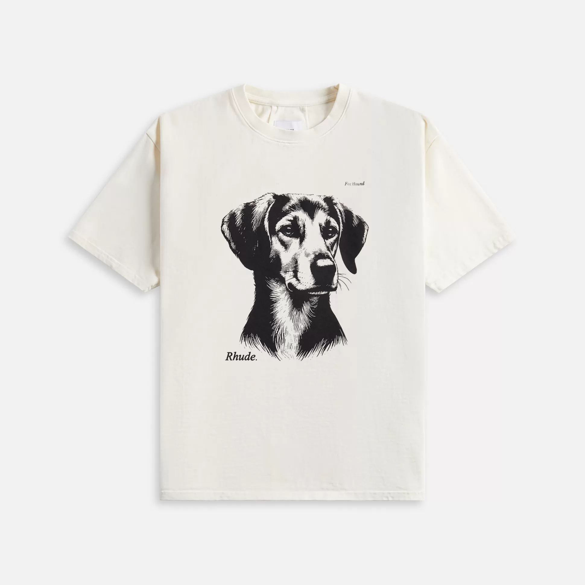 Hot Rhude fox hound tee Vintage White