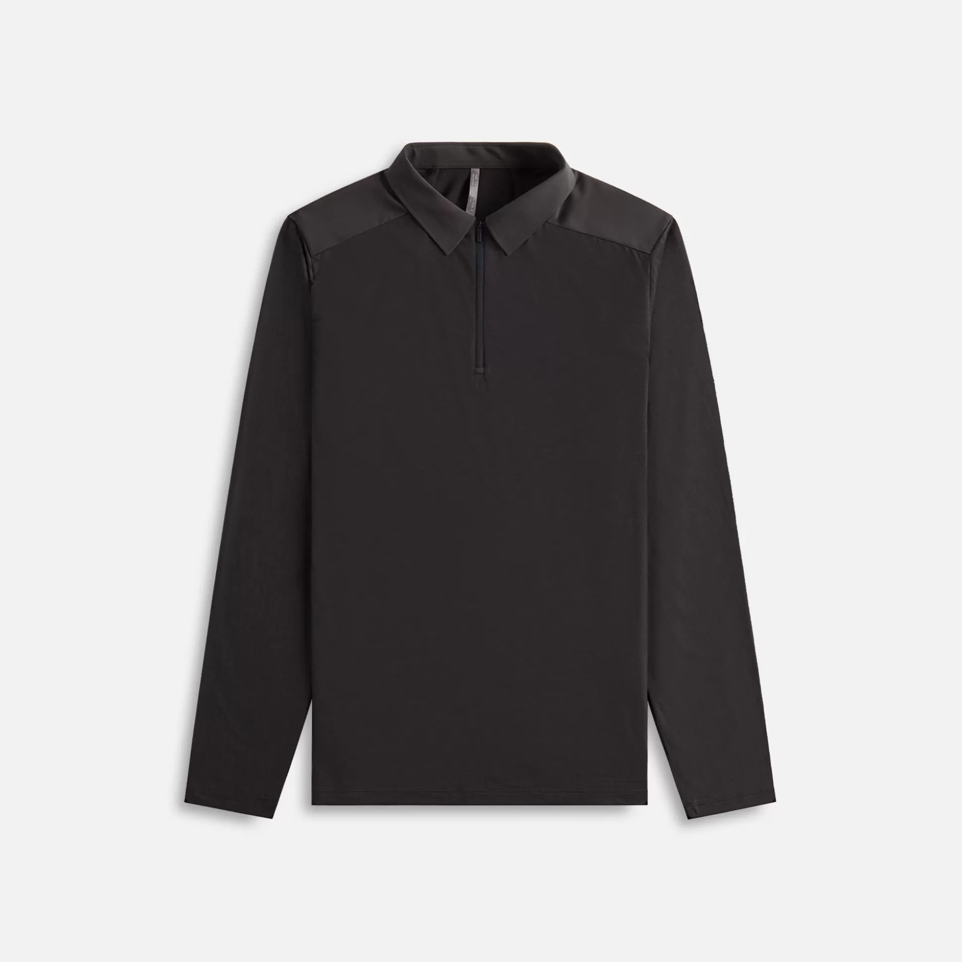 New Veilance frame long sleeve polo Penumbra