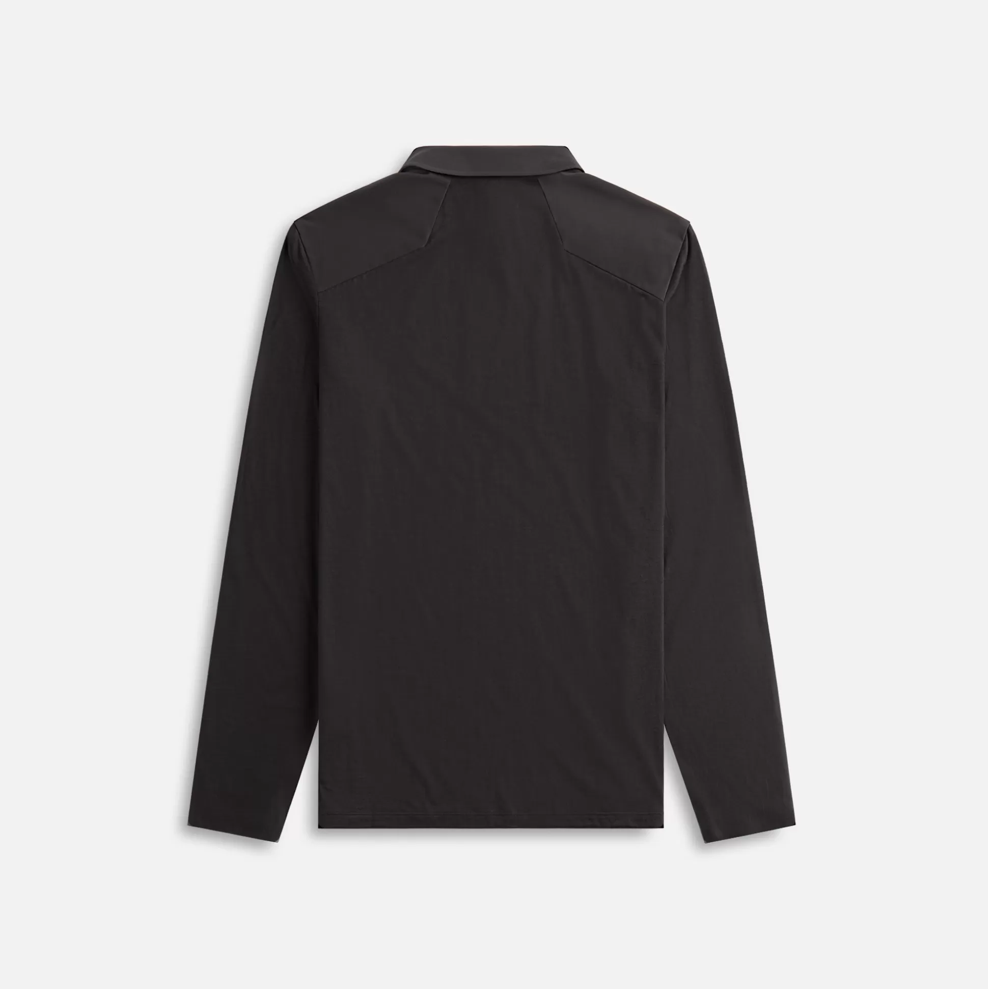 New Veilance frame long sleeve polo Penumbra