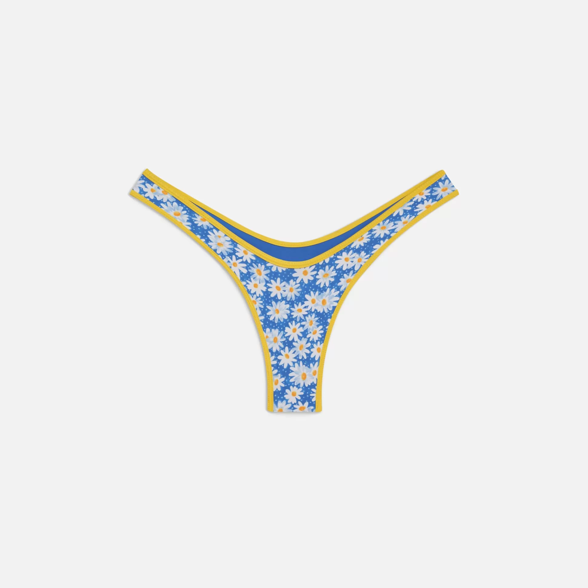 Cheap Frankies Bikinis full moon bottom Blue Daisy