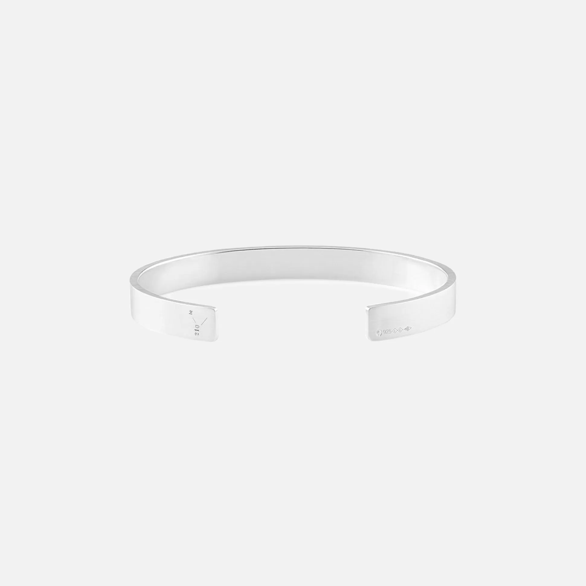 Hot Le Gramme 21g ribbon bracelet Brushed Sterling Silver