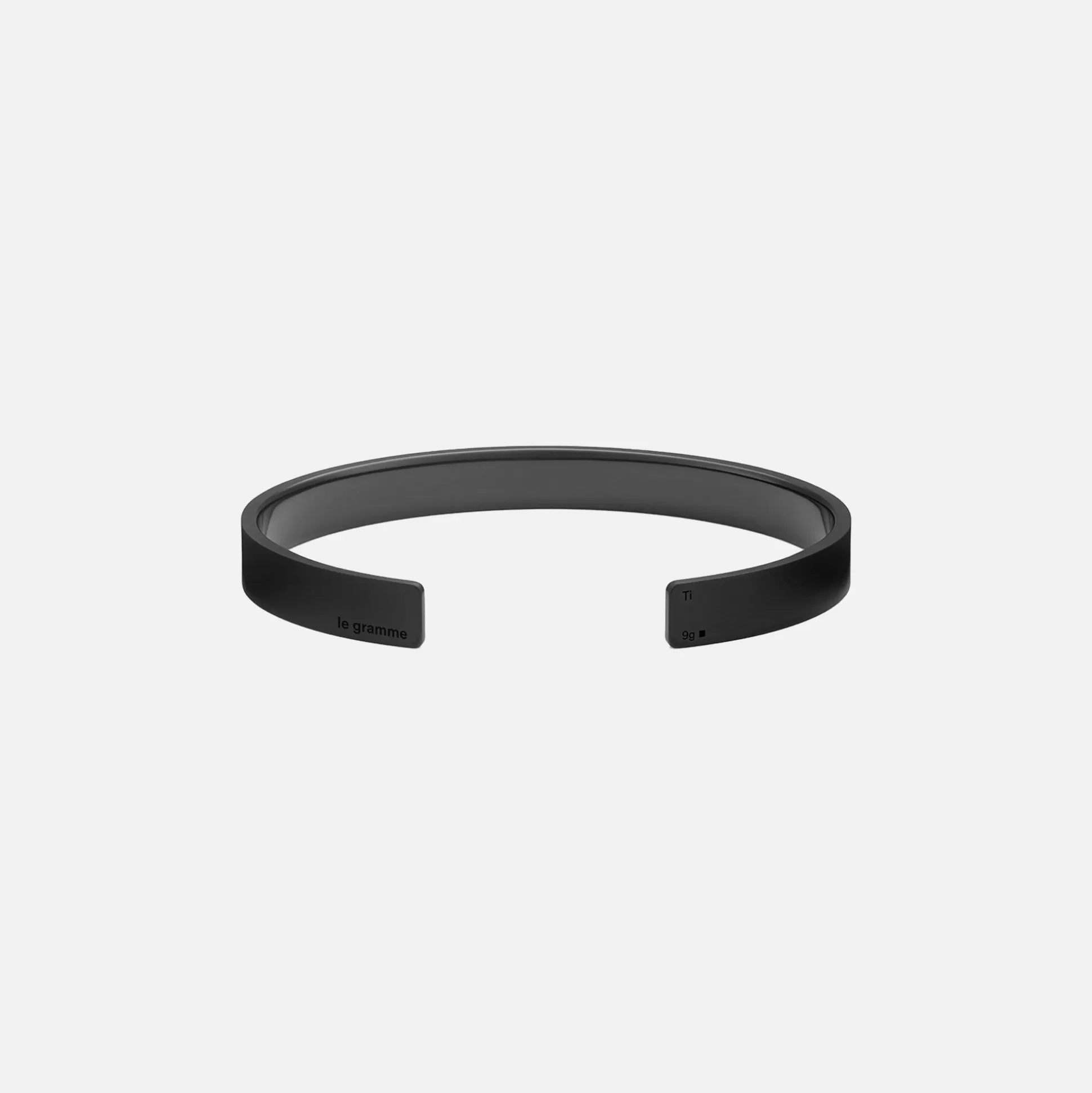 New Le Gramme 9g ribbon bracelet Black