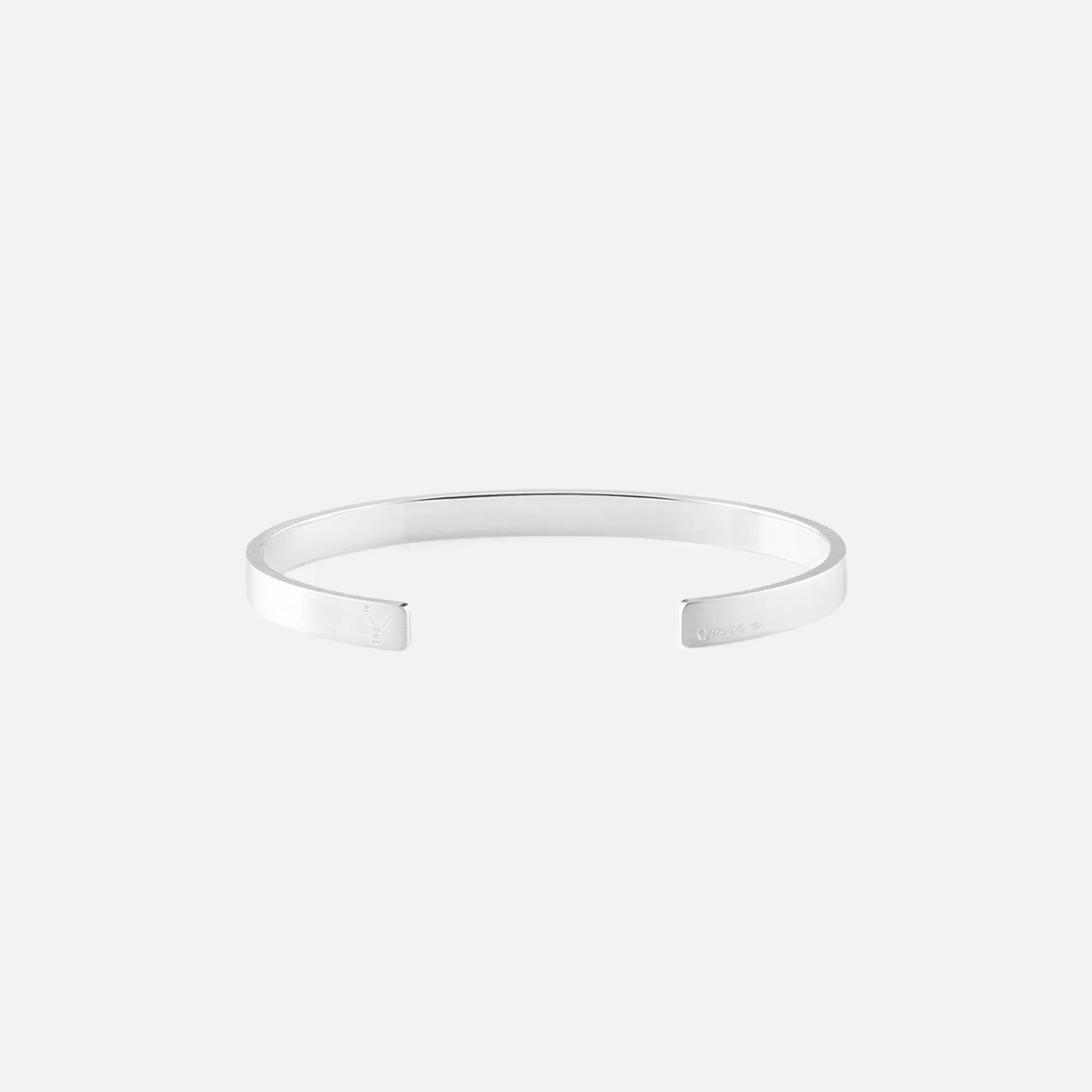 Best Le Gramme 15g ribbon bracelet Brushed Sterling Silver