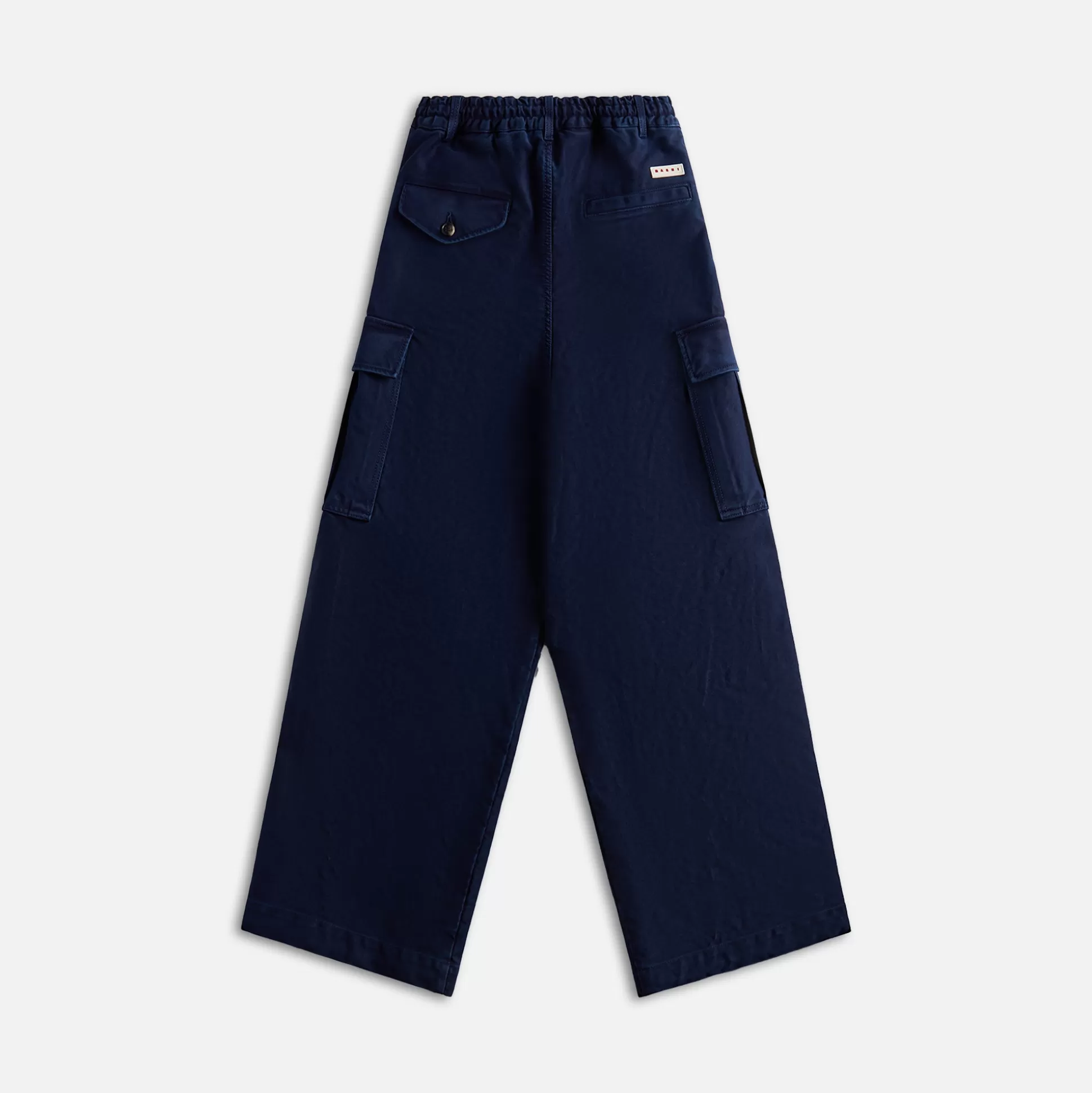 New Marni garment dyed denim cargo pants Light Navy