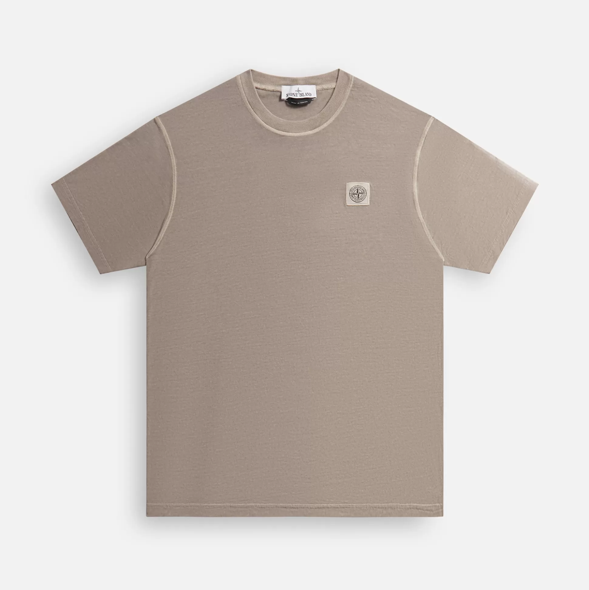 Sale Stone Island garment dyed tee Dove Grey