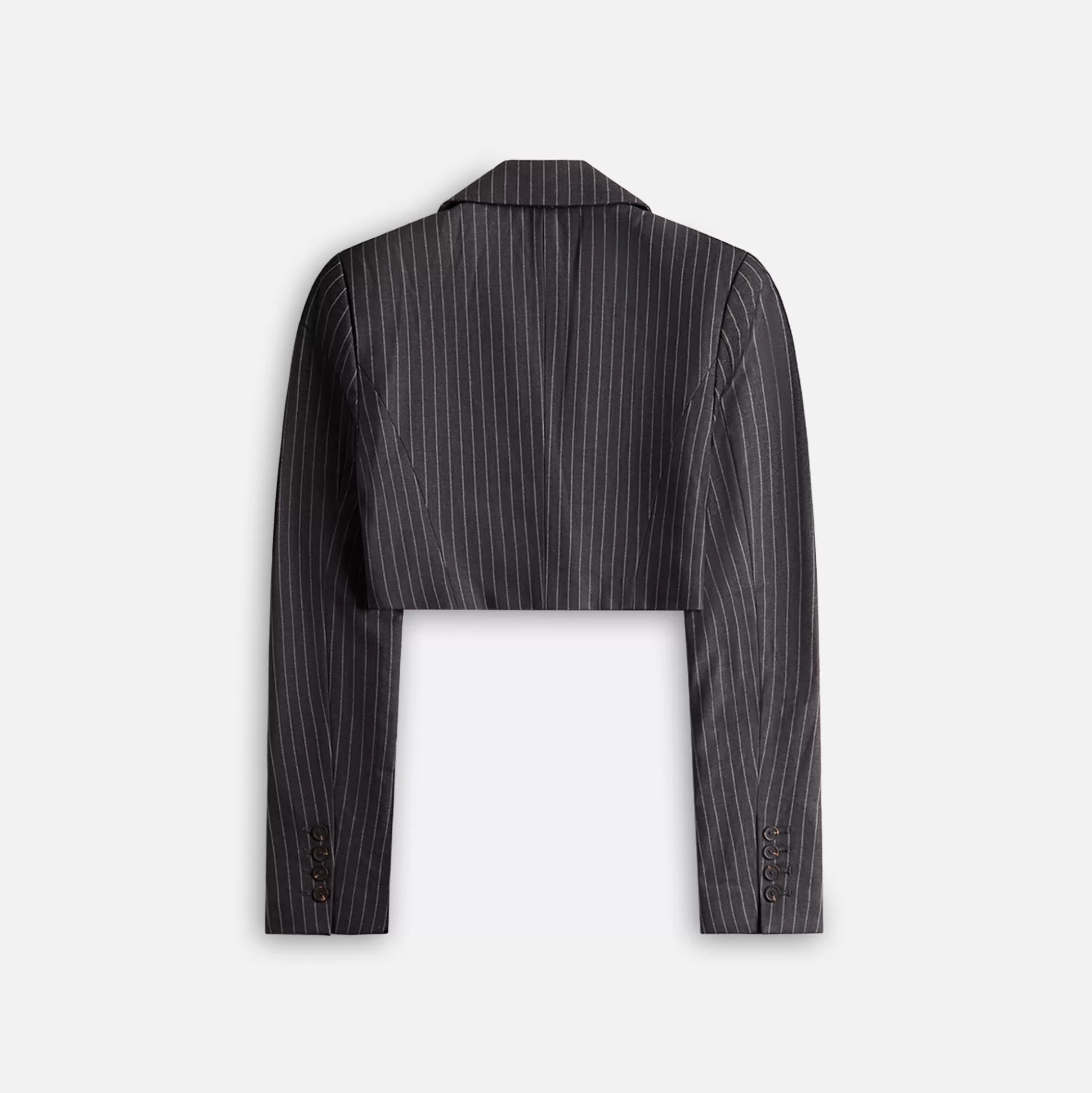 Flash Sale Danielle Guizio guizo fei pinstripe cropped blazer Charcoal