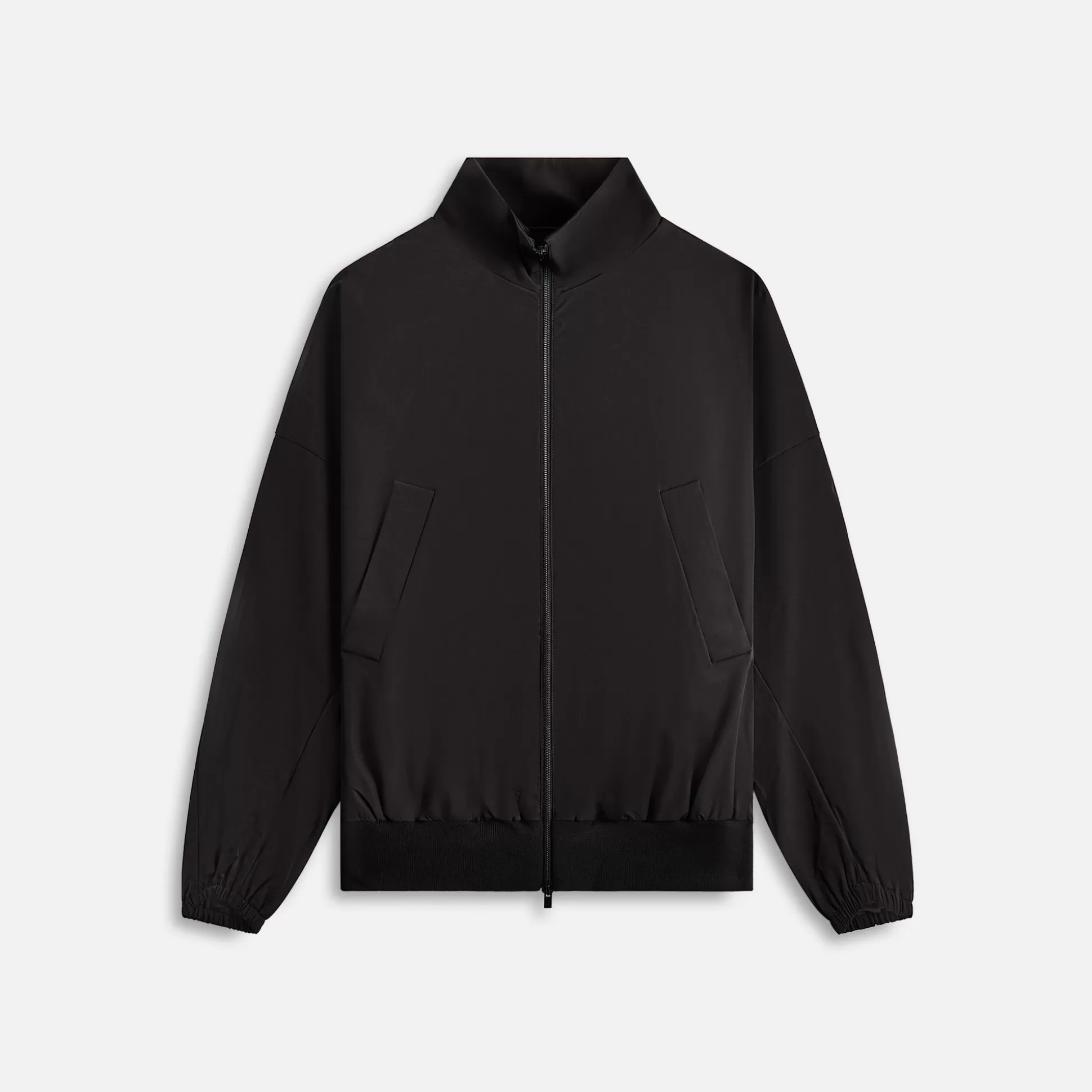 Cheap Fear of God high neck vented track jacket Black