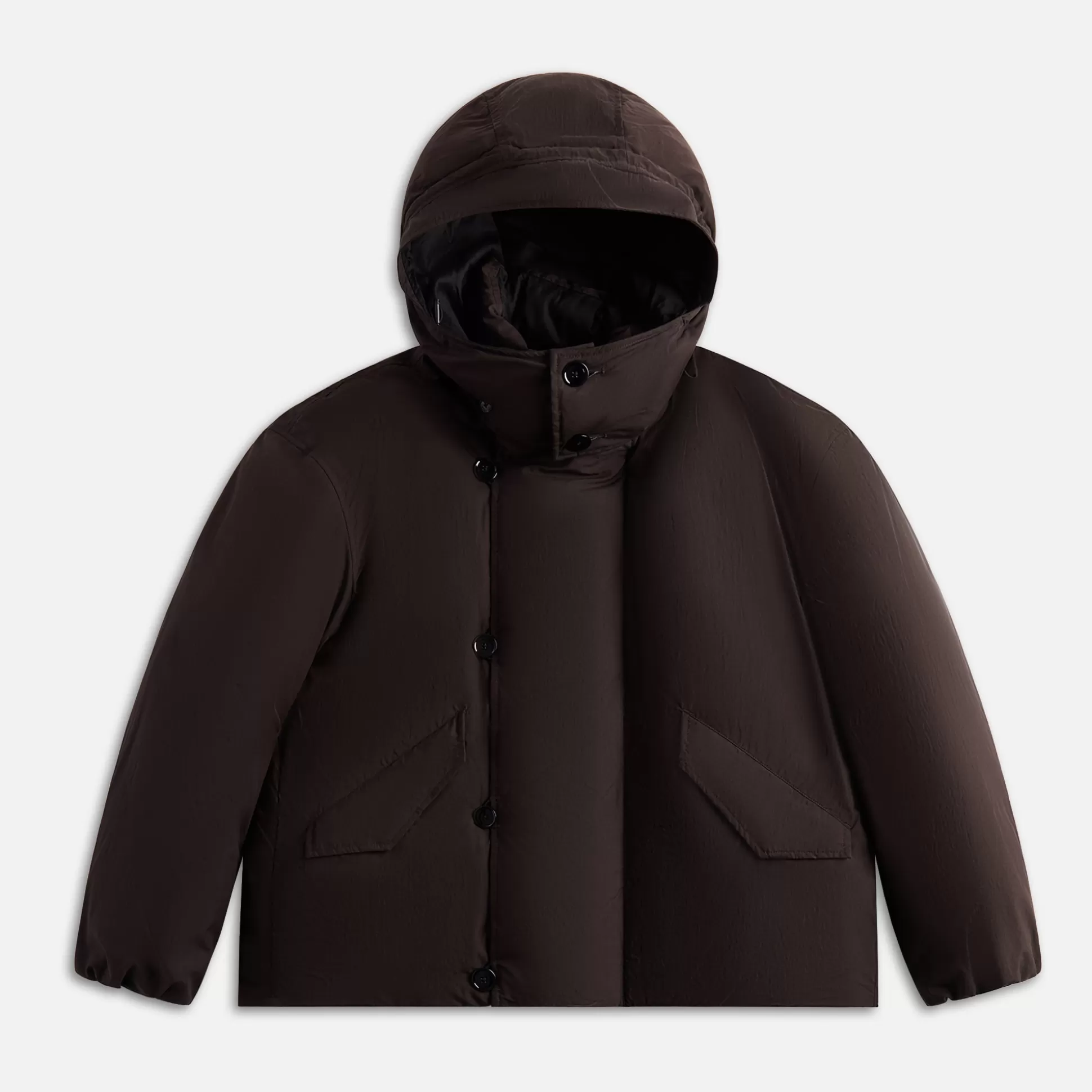 Outlet Lemaire hooded puffer blouson Espresso