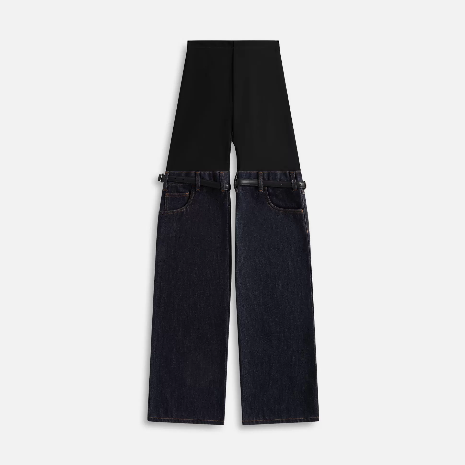 Shop Coperni hybrid denim trousers