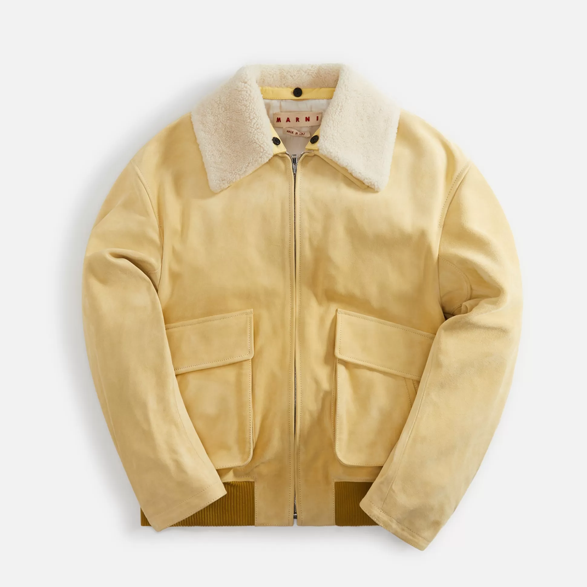 Hot Marni jacket compact suede Pyramid