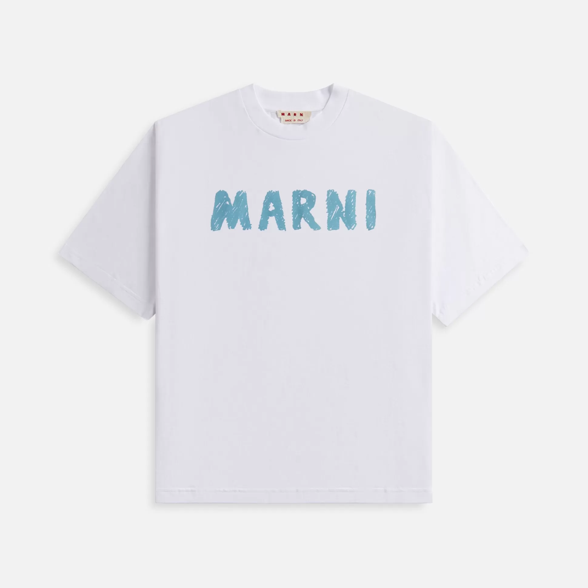 Best Sale Marni jersey brushed logo tee Lily White