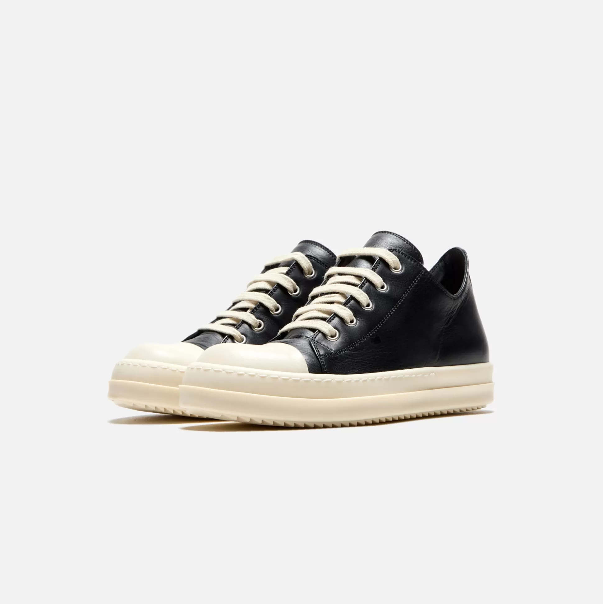 Best Rick Owens kids scarpe pelle low sneakers