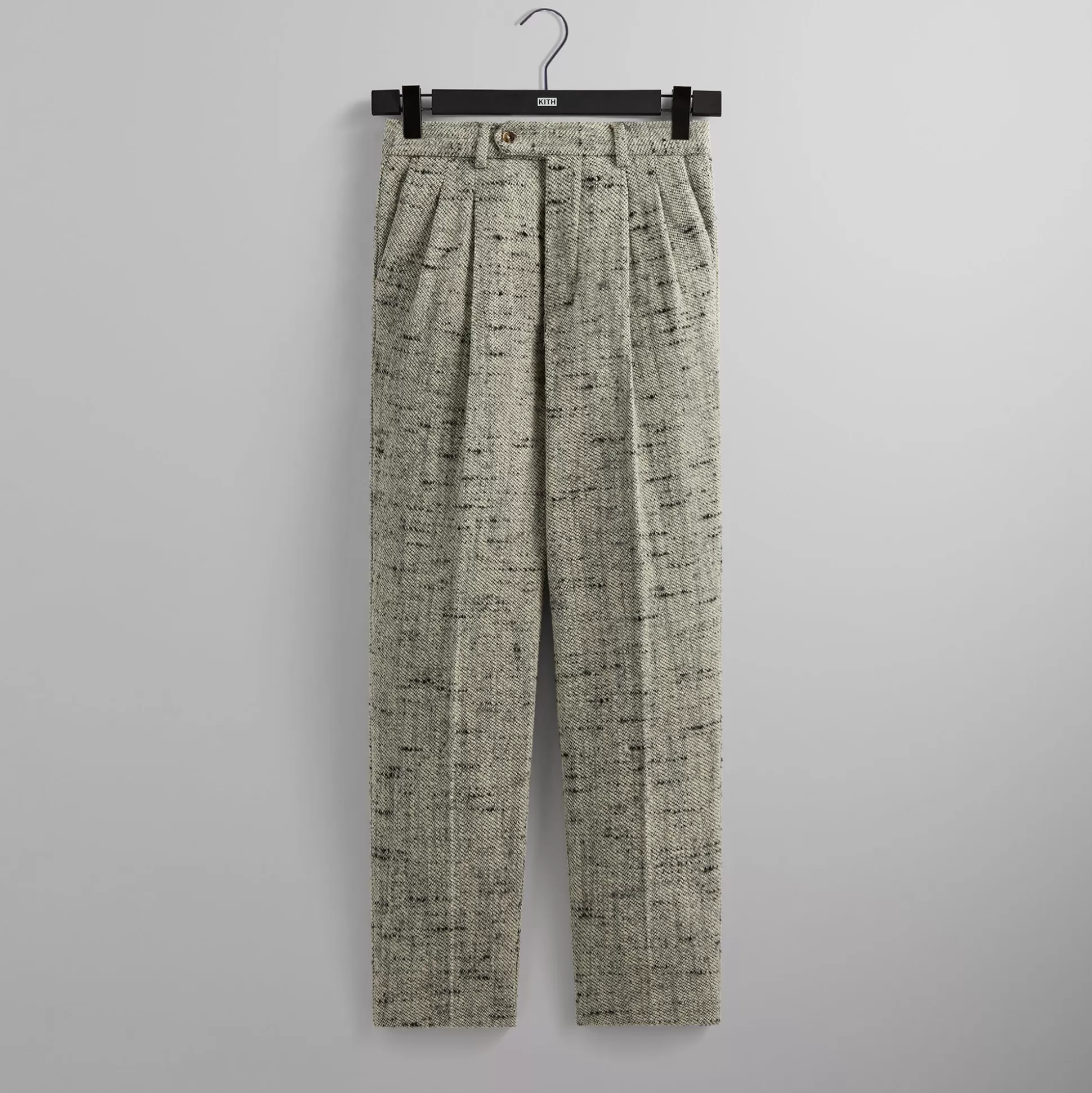 Cheap Kith &Kin Tweed Kylan Pleated Trouser Fin