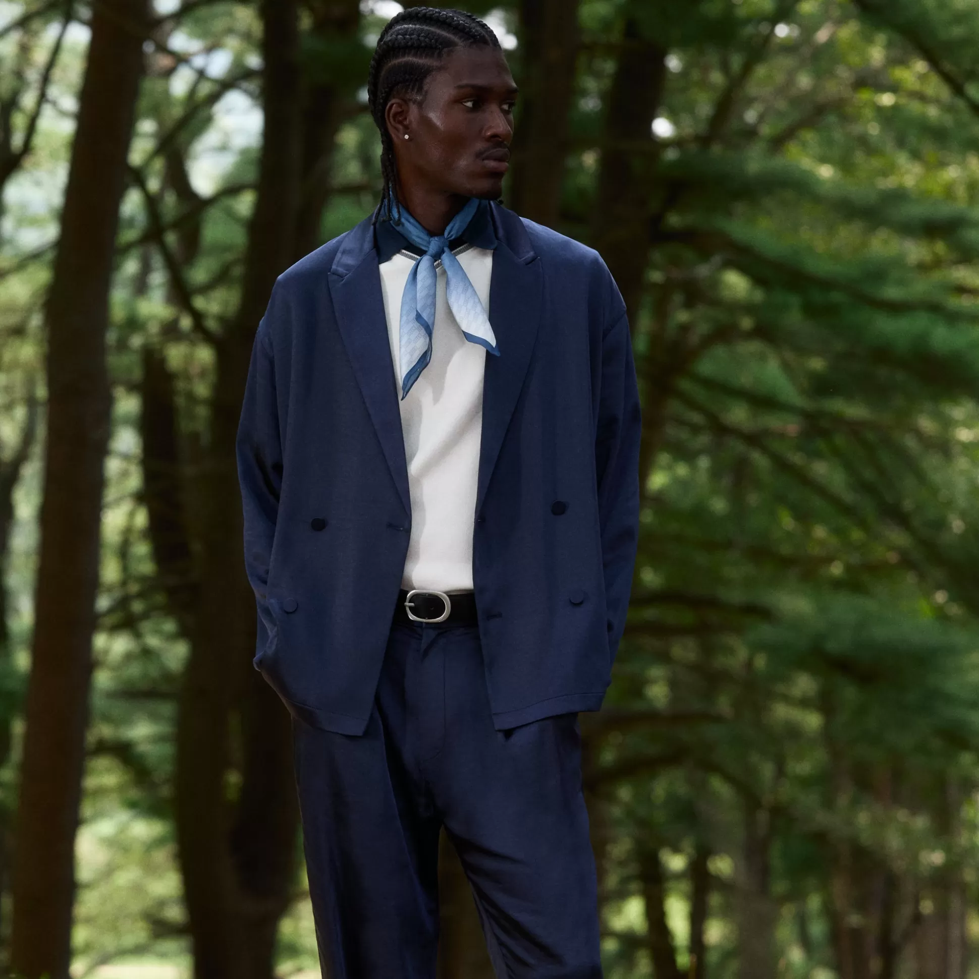 Hot Kith &Kin Vintage Satin Odin Blazer Nocturnal