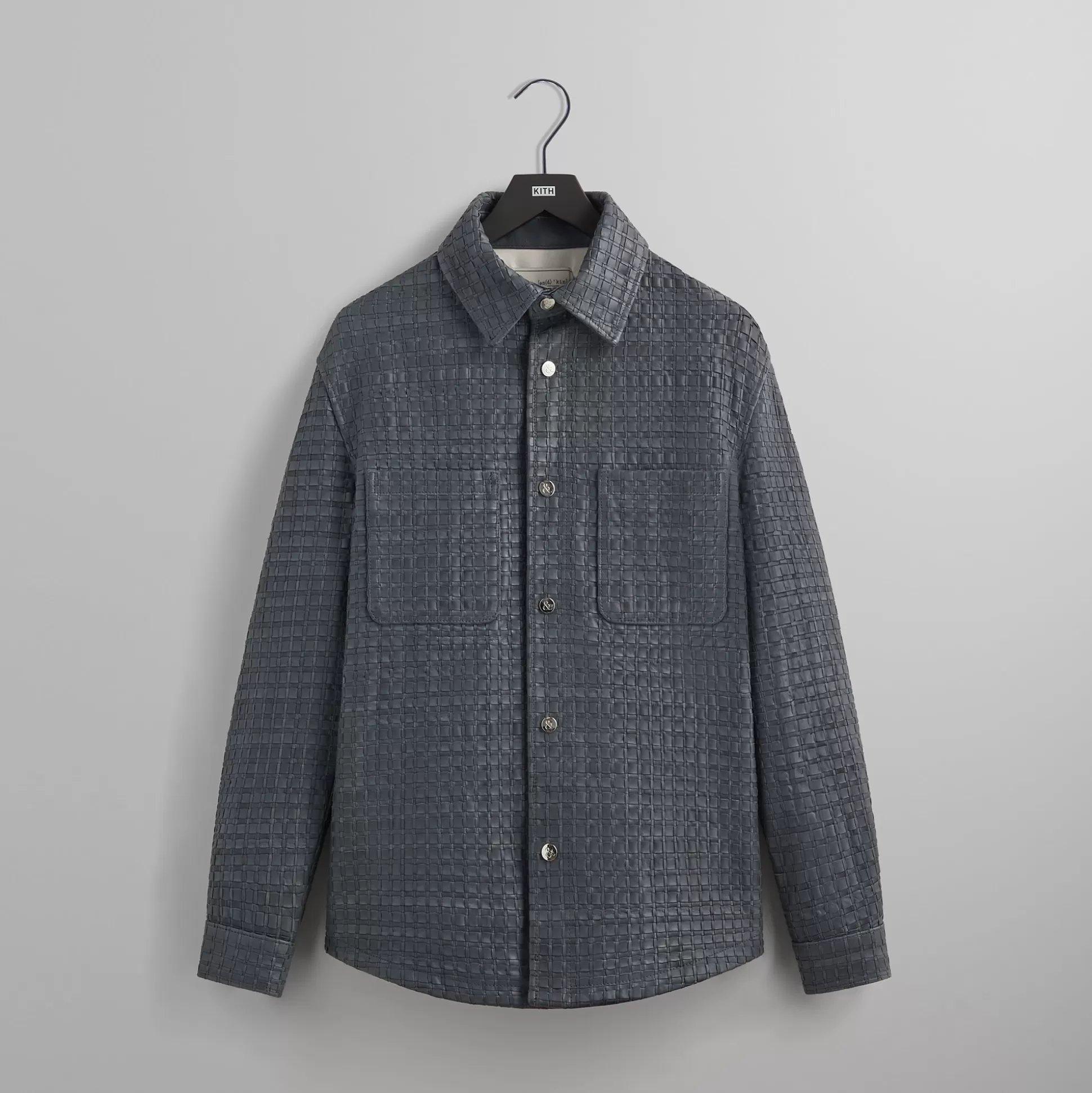 Shop Kith &Kin Woven Leather Apollo II Shirt Machine