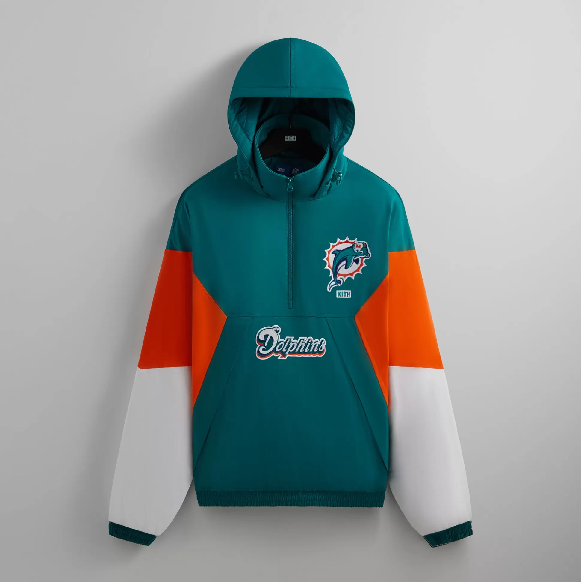 Cheap Kith & '47 for the NFL: Dolphins Quarter Zip Anorak With Hood Center