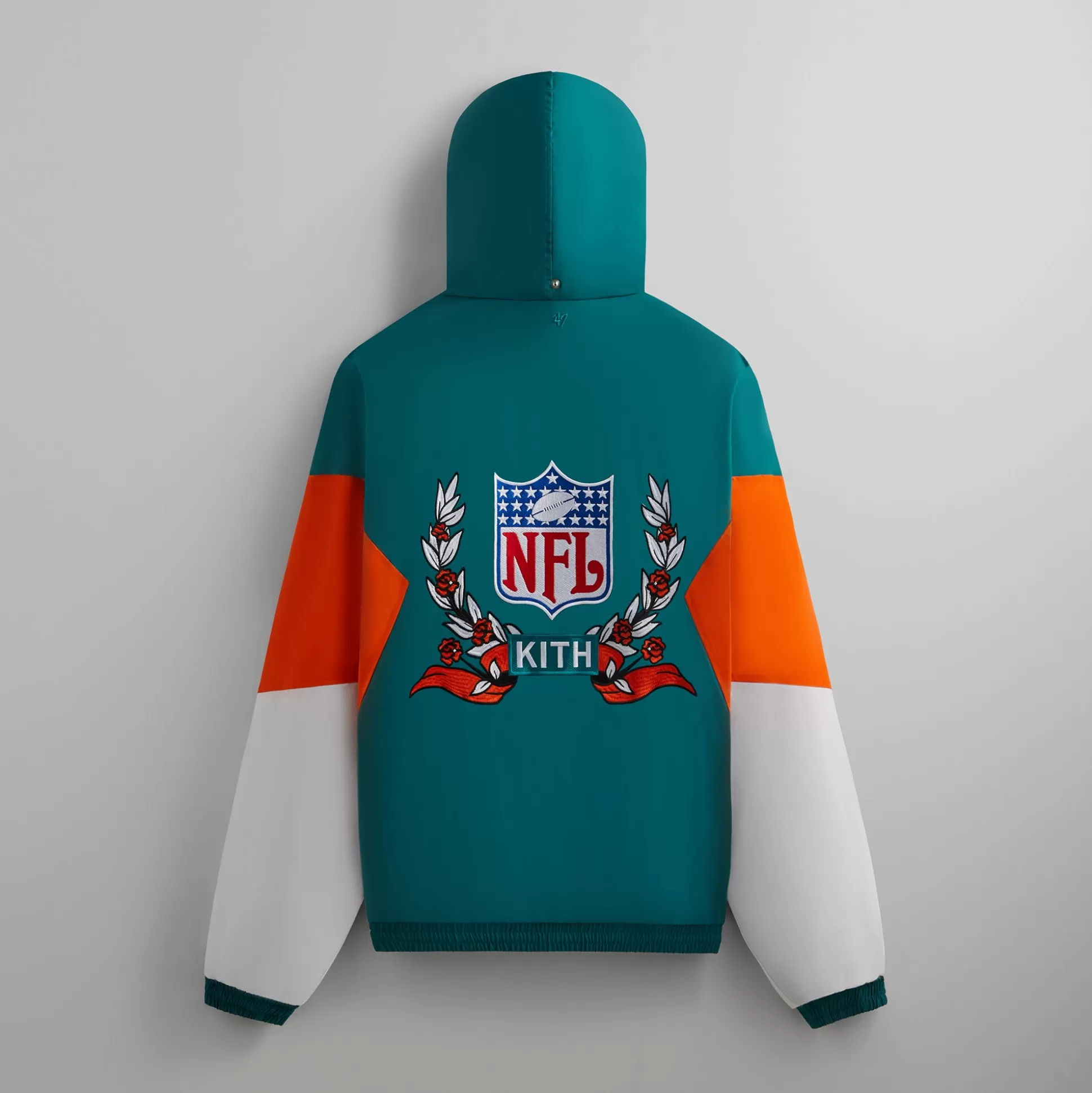 Cheap Kith & '47 for the NFL: Dolphins Quarter Zip Anorak With Hood Center