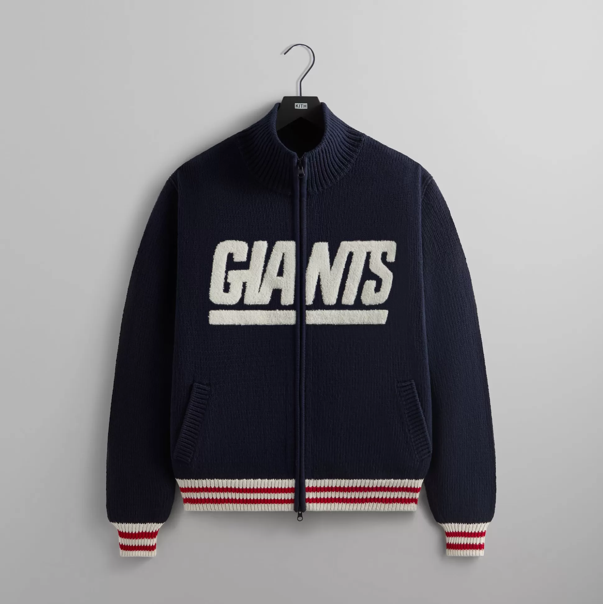 Clearance Kith & '47 for the NFL: Giants Wyona Full Zip Sweater Nocturnal