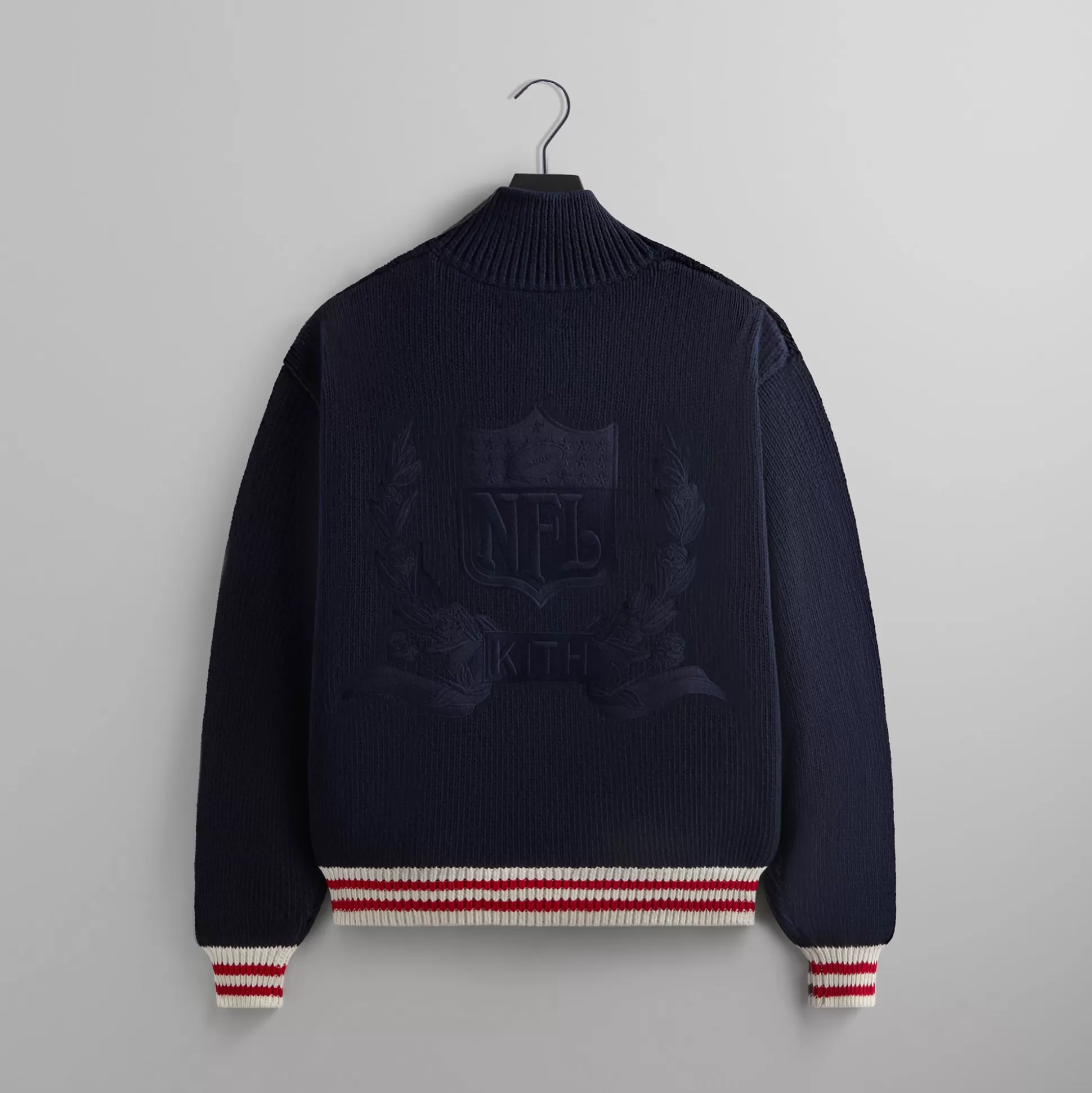 Clearance Kith & '47 for the NFL: Giants Wyona Full Zip Sweater Nocturnal