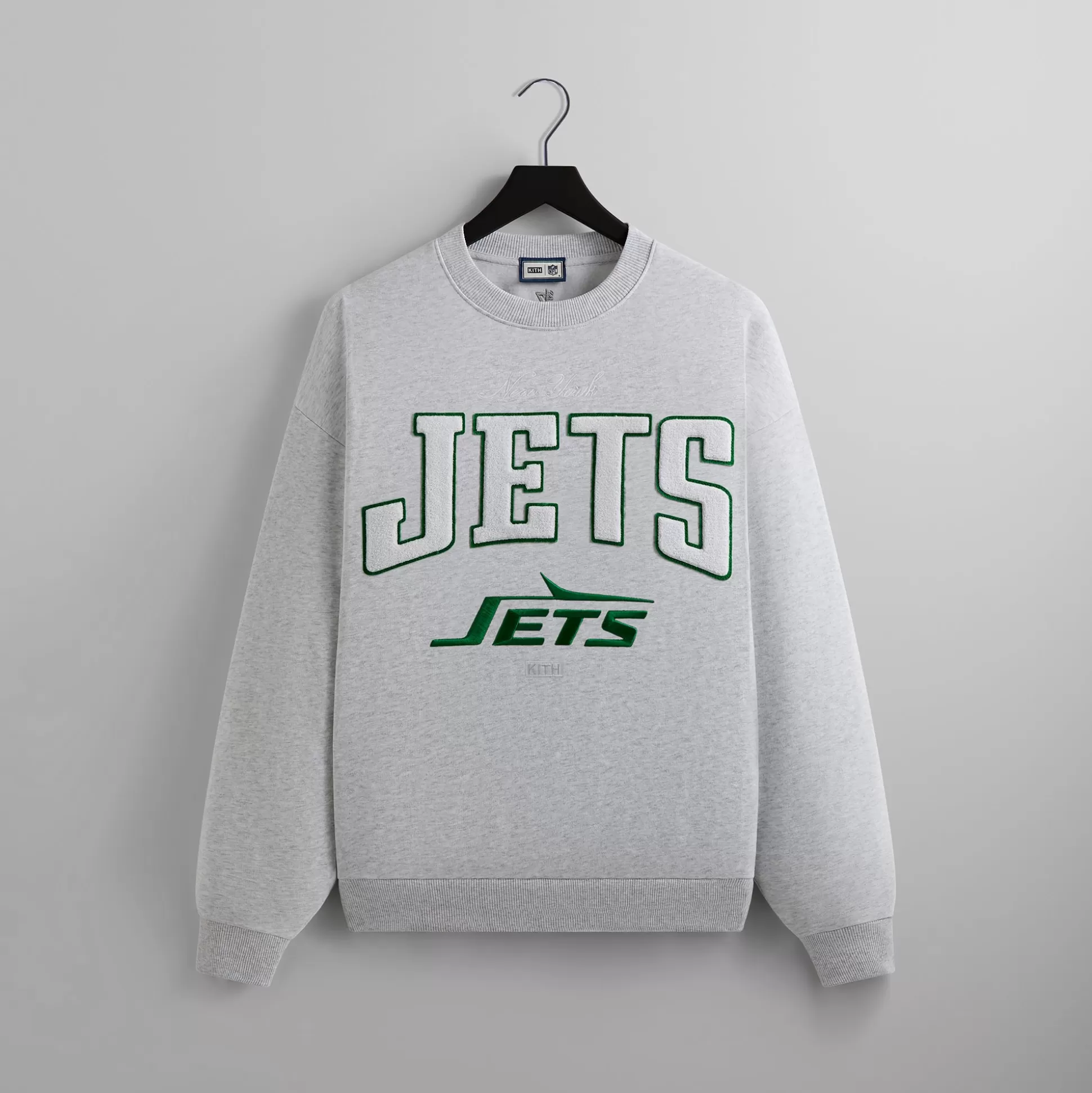 Cheap Kith & '47 for the NFL: Jets Nelson Crewneck Light Heather Grey