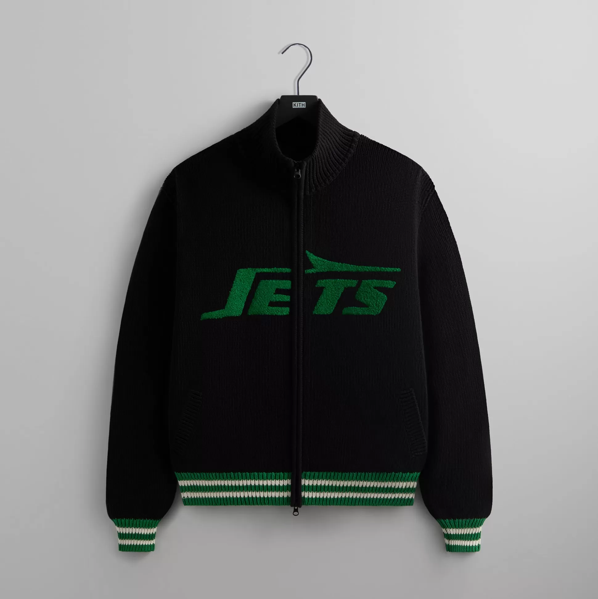 Hot Kith & '47 for the NFL: Jets Wyona Full Zip Sweater Black
