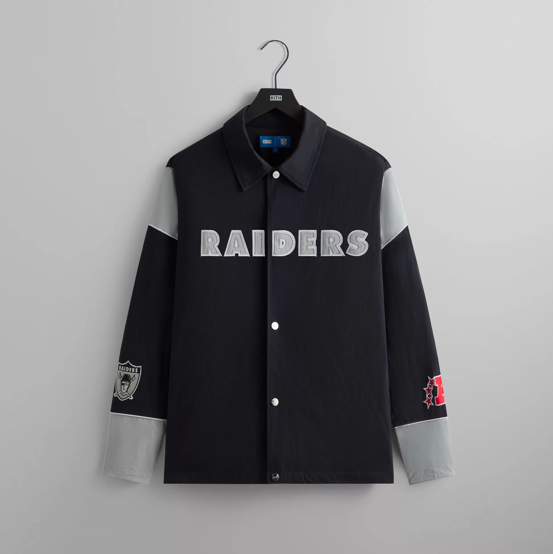 Cheap Kith & '47 for the NFL: Raiders Kieran Coaches Jacket Black