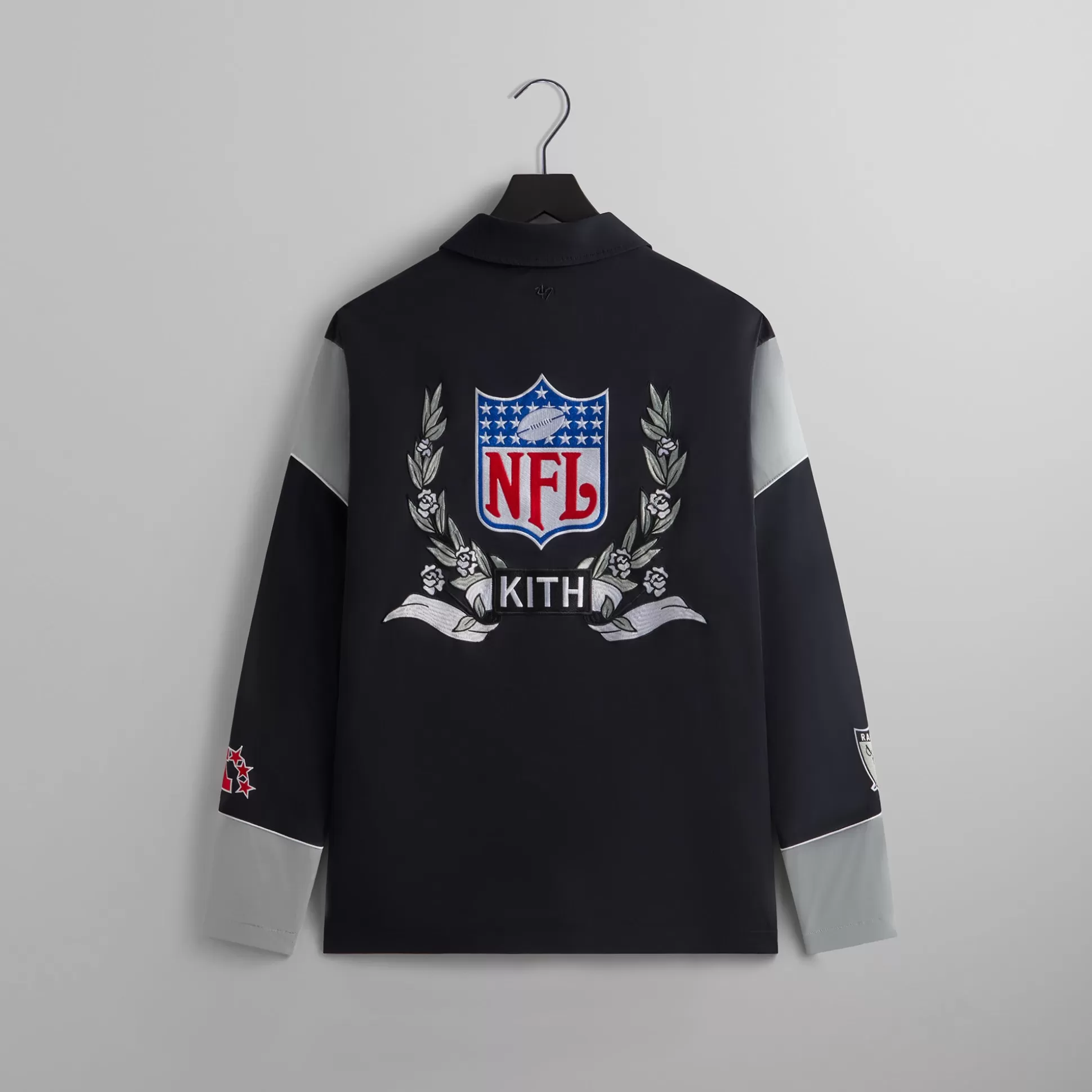 Cheap Kith & '47 for the NFL: Raiders Kieran Coaches Jacket Black