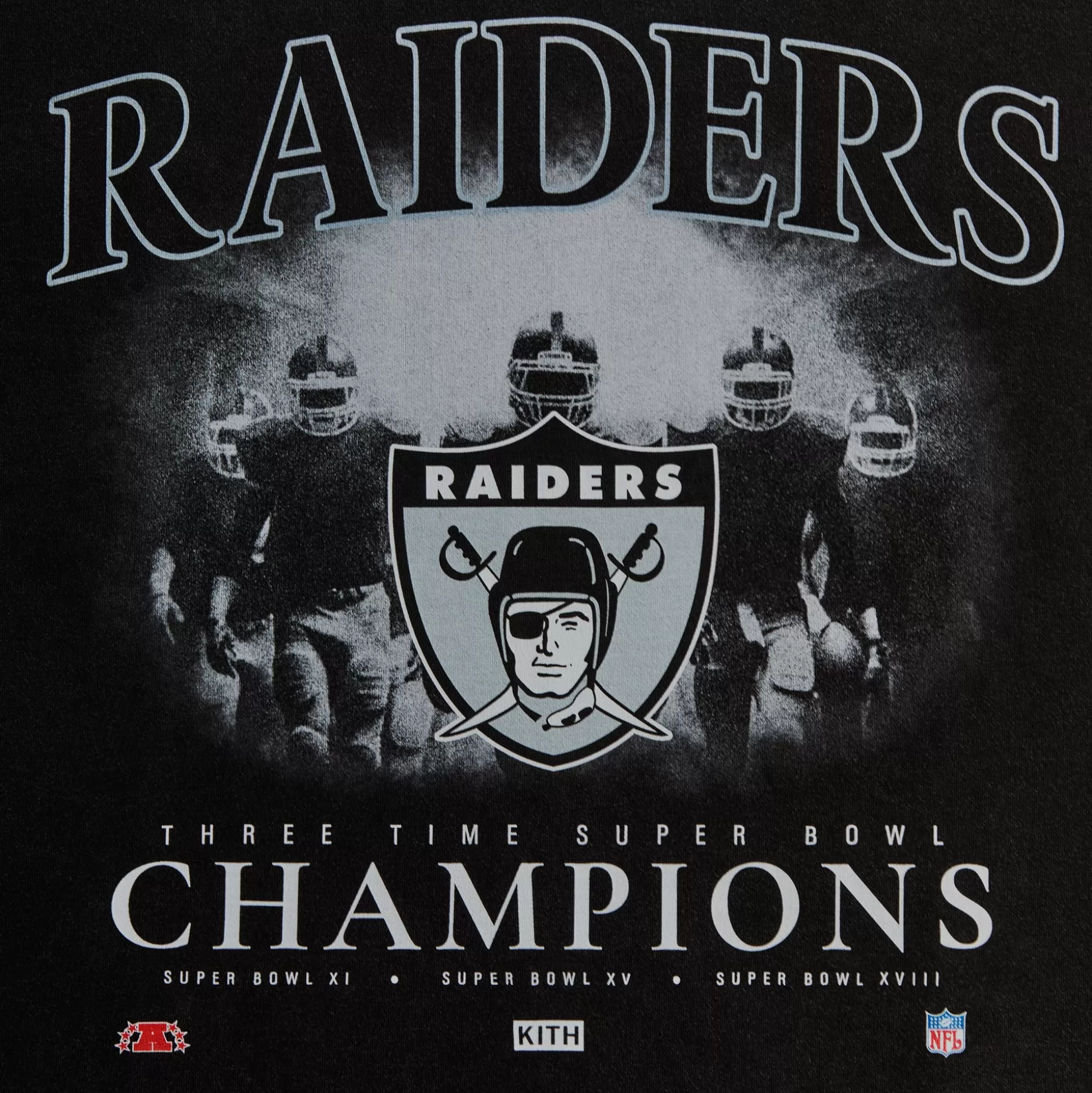 Shop Kith & '47 for the NFL: Raiders Vintage Long Sleeve Tee Black