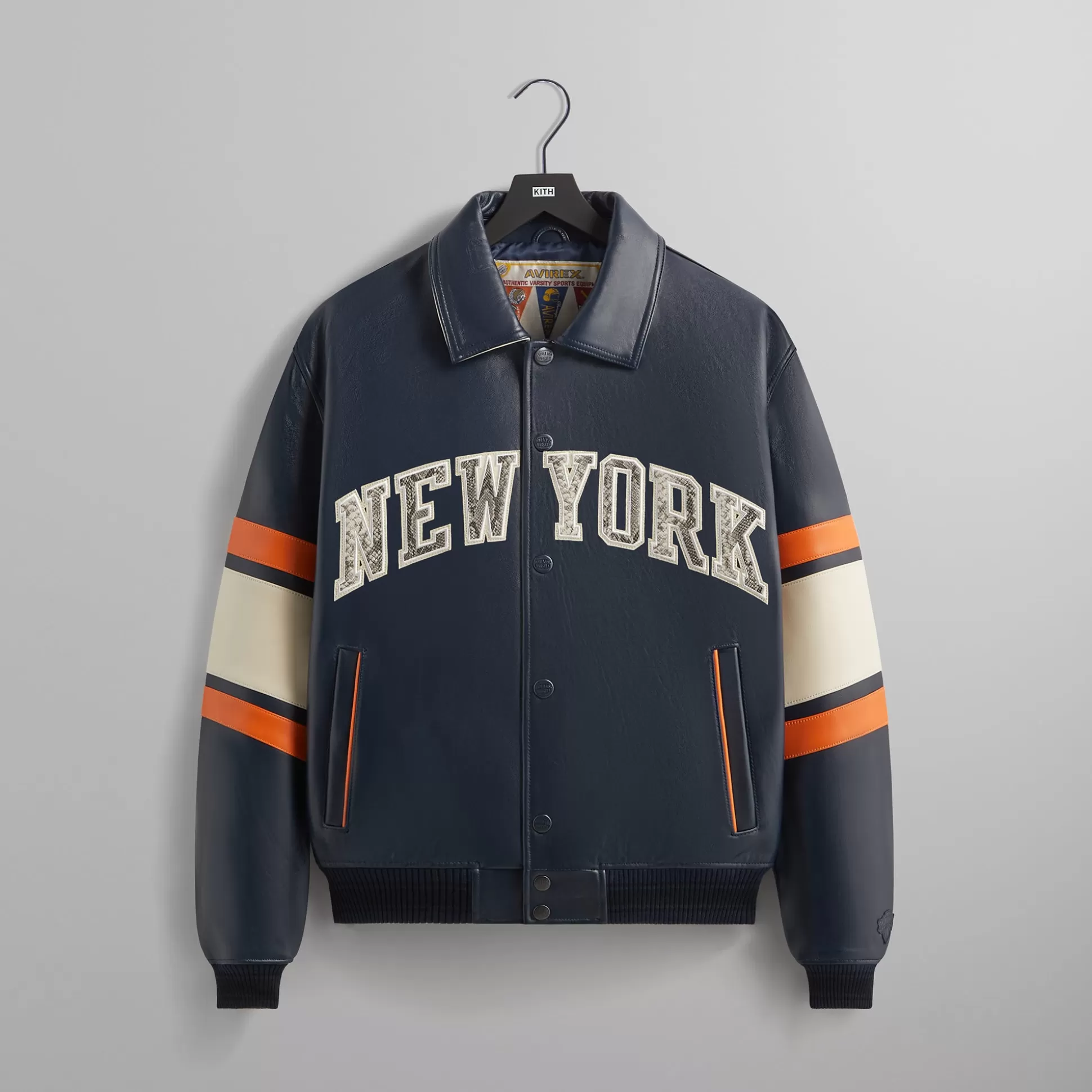 Sale Kith & AVIREX for the New York Knicks Legend Jacket Navy