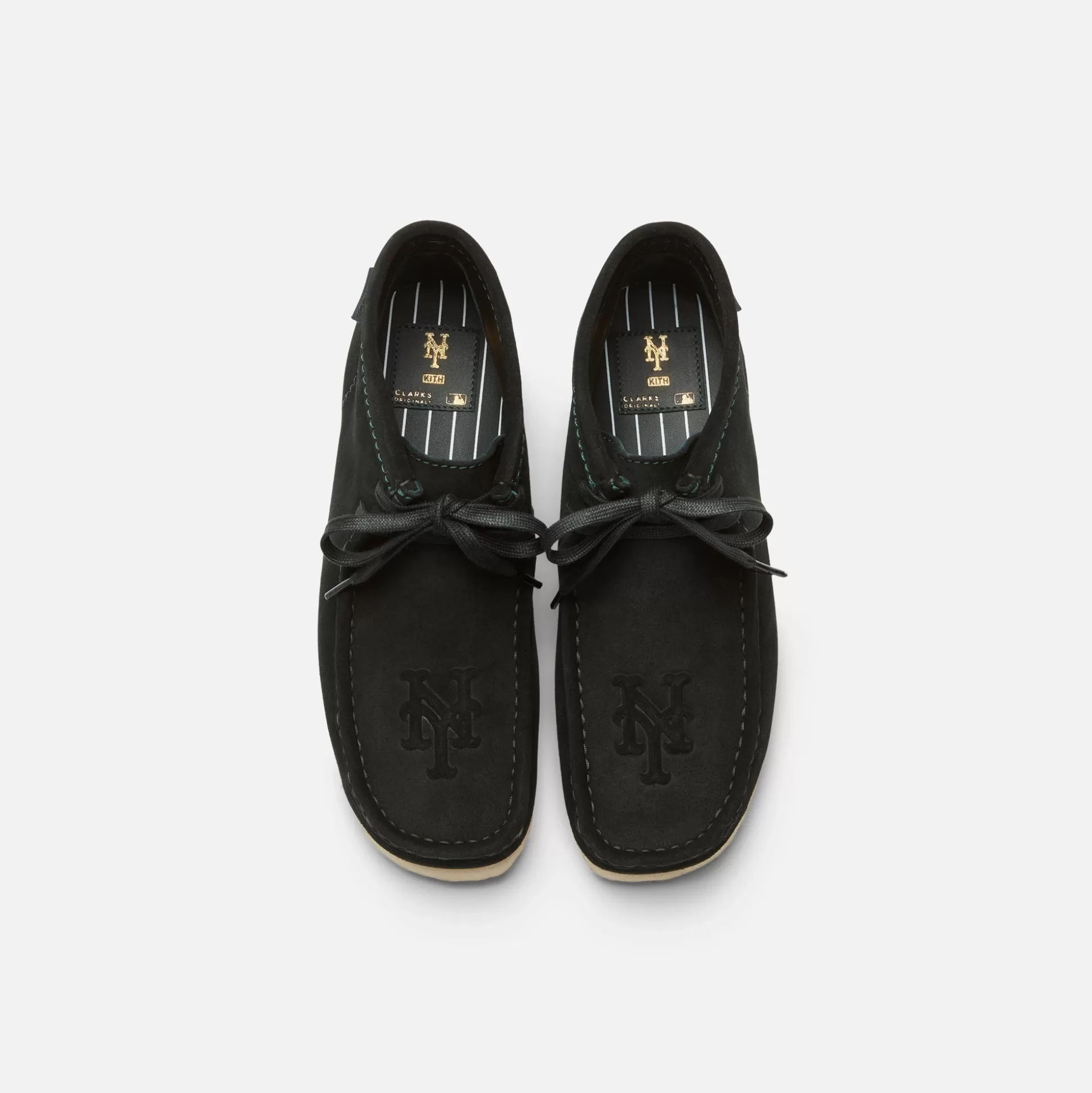 Clearance Kith & Clarks for New York Mets Wallabee Boot Dark Green Suede