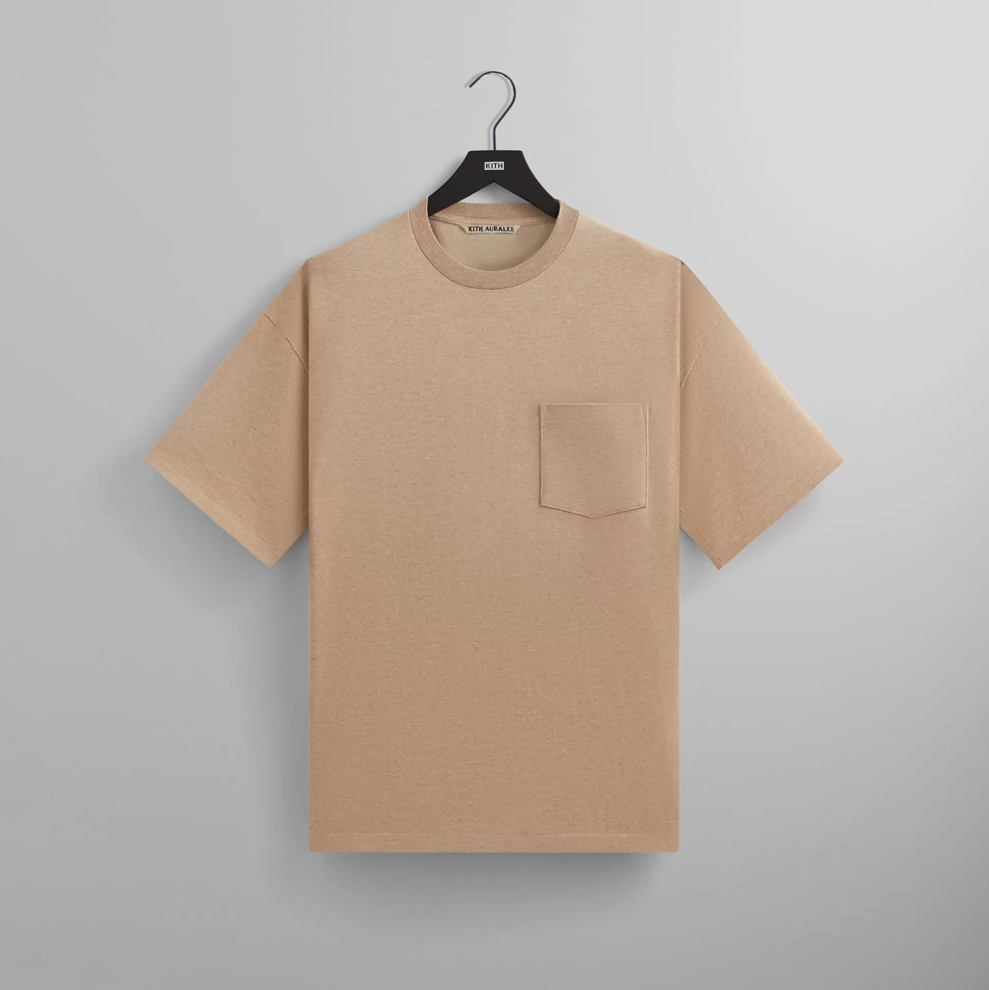 Best Kith 101 for Auralee Luster Plaiting Tee Almond Heather