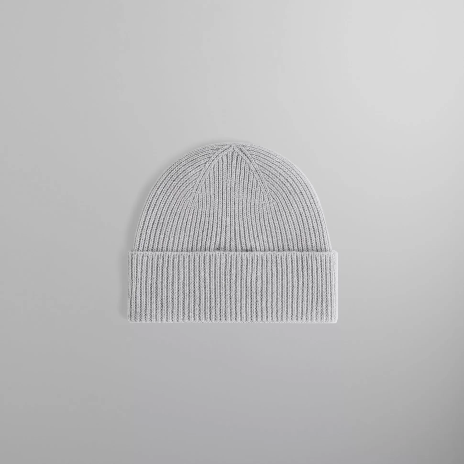 Shop Kith & Giorgio Armani Cashmere Beanie Light Heather Grey