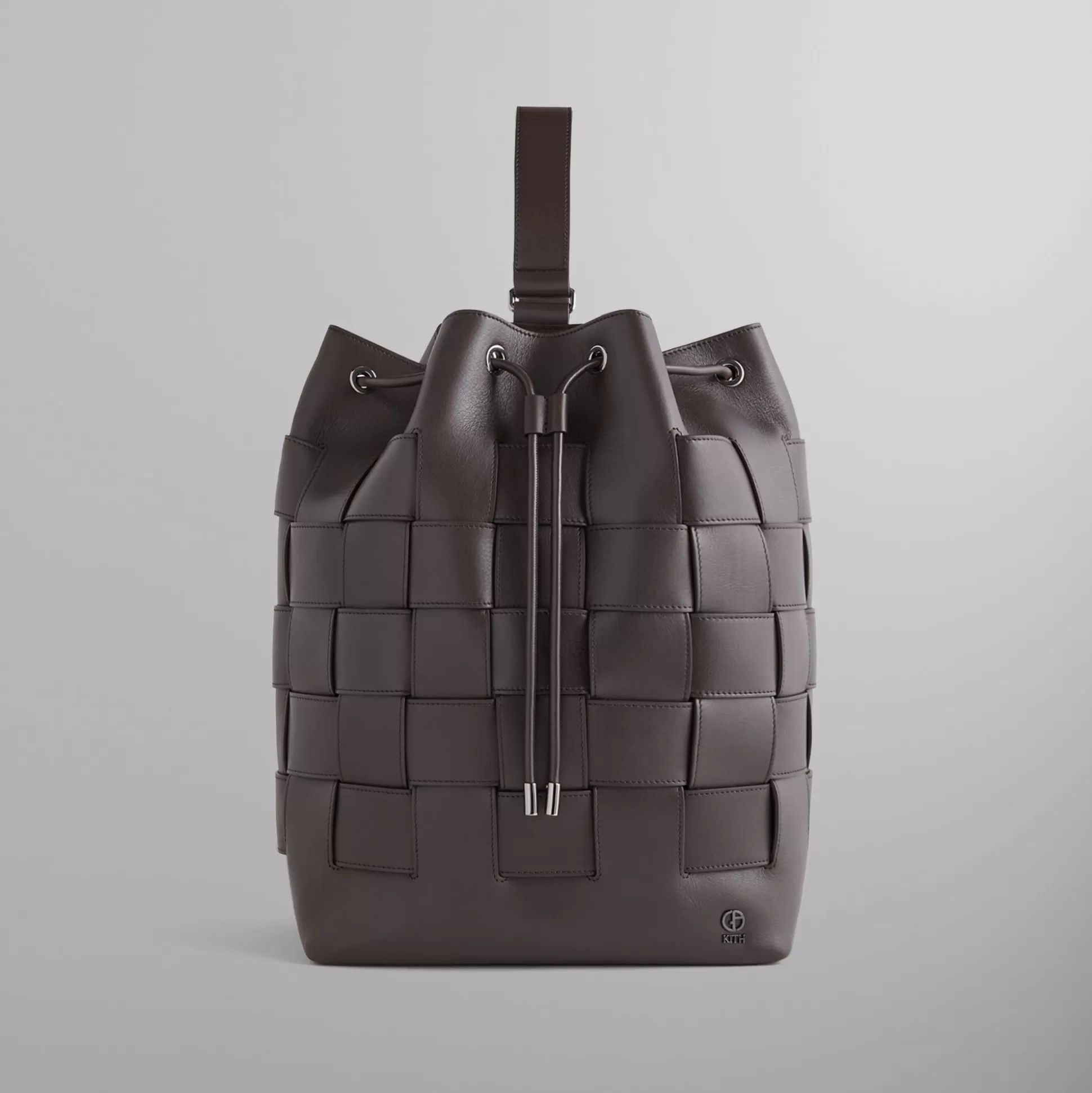 Store Kith & Giorgio Armani Leather Woven Rucksack Kindling