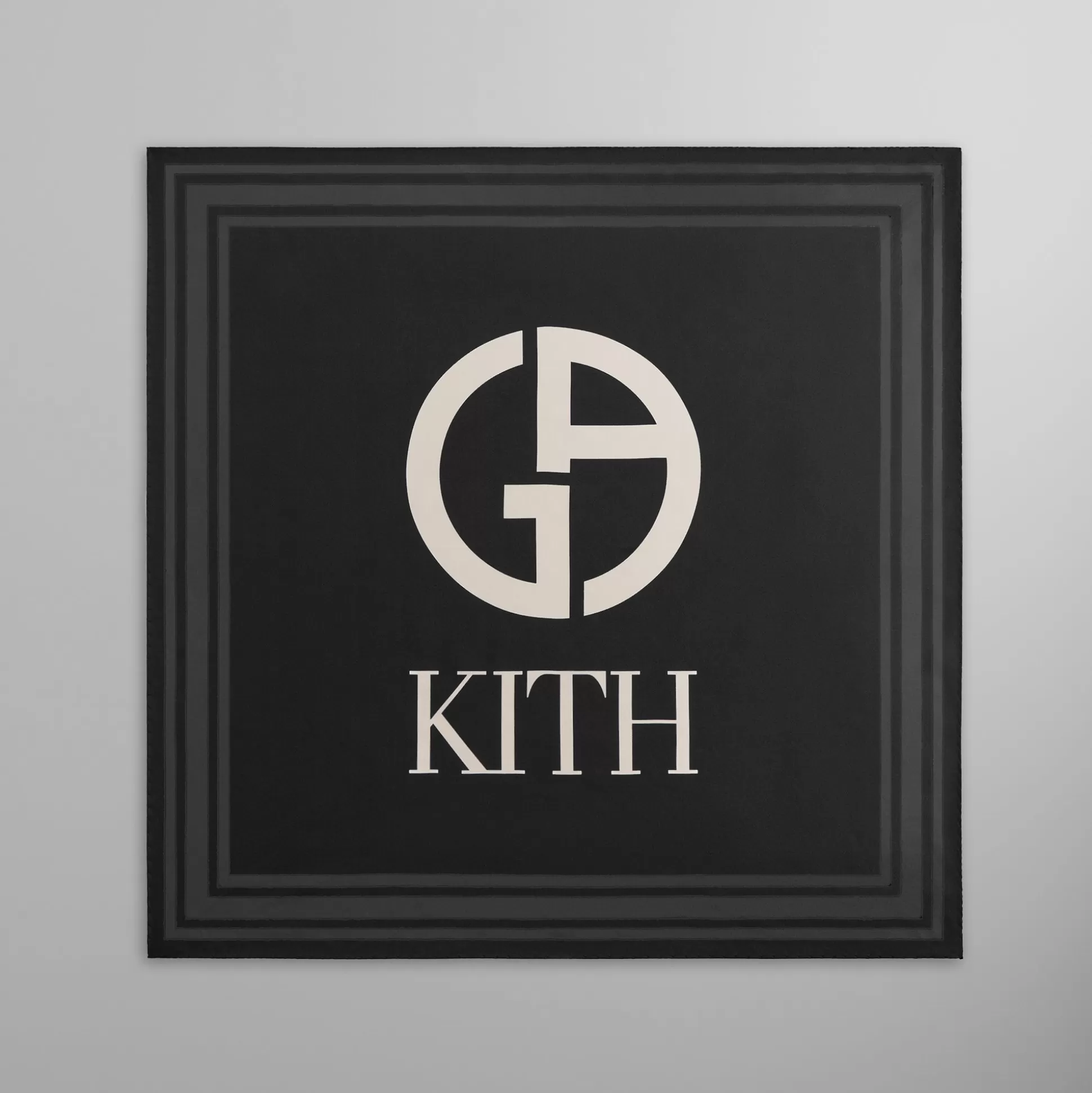 Sale Kith & Giorgio Armani Logo Bandana Black