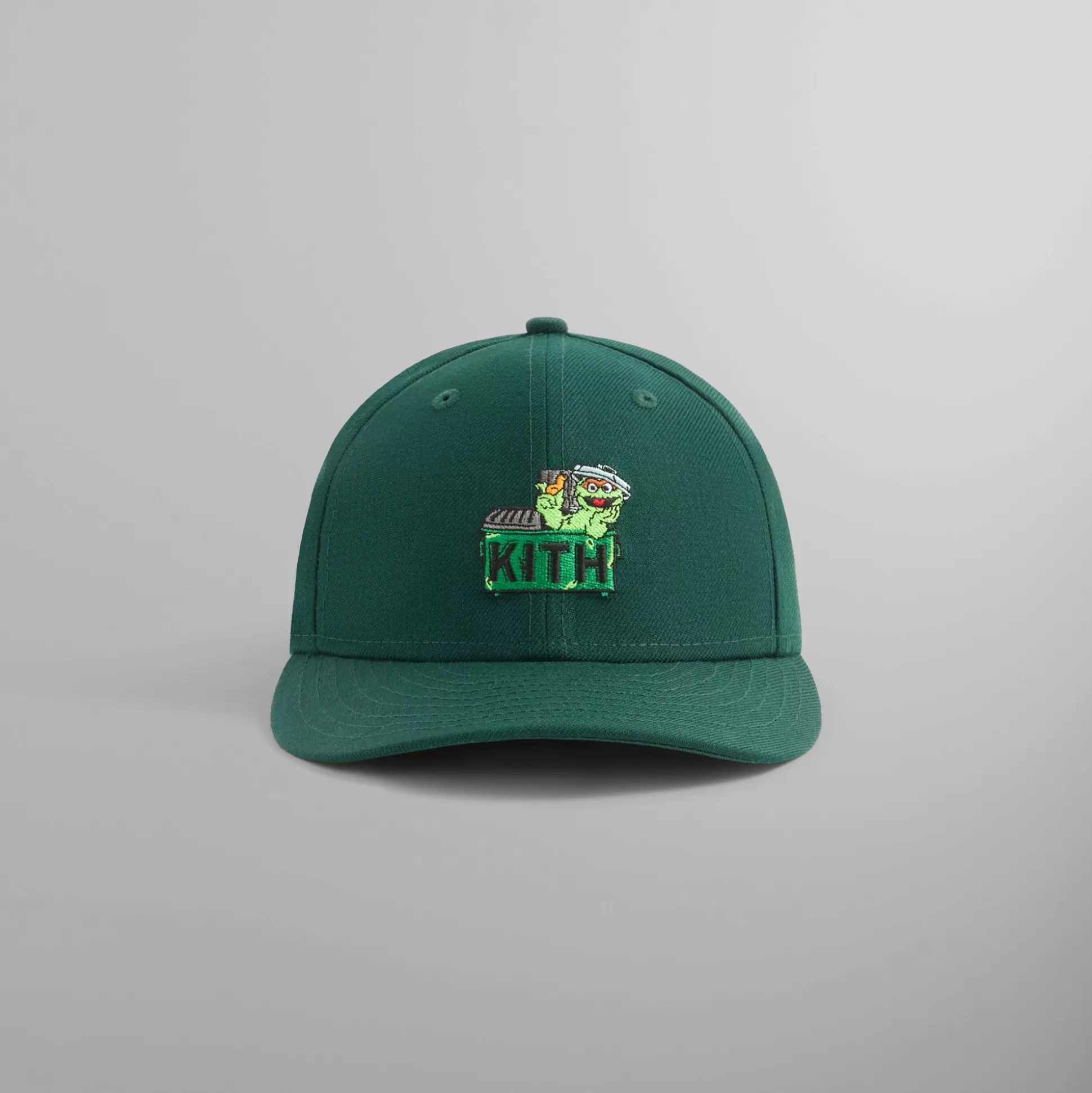 Cheap Kith & New Era for Sesame Street Oscar the Grouch 59FIFTY Low Profile Fitted Stadium