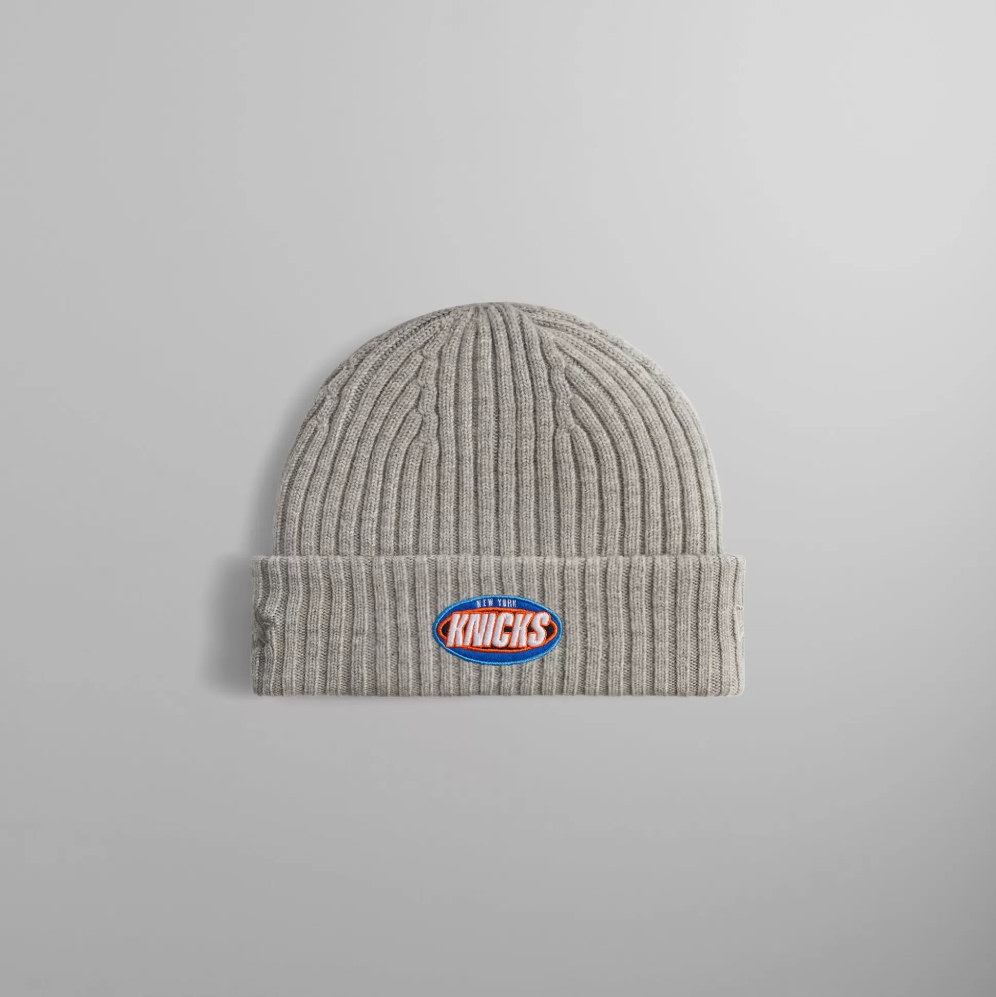 Flash Sale Kith & New Era for the New York Knicks Logo Beanie Light Heather Grey