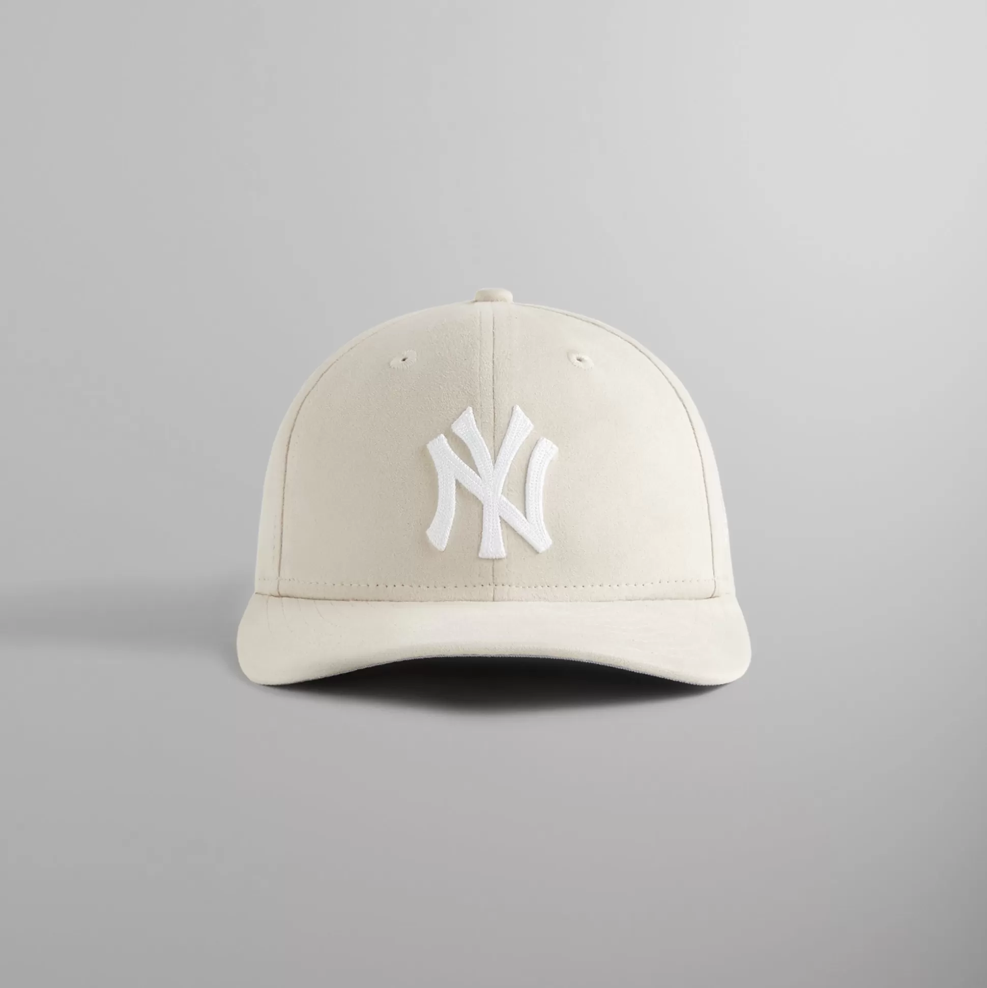 Cheap Kith & New Era for the New York Yankees Microsuede 59FIFTY Low Profile Fitted Sandrift