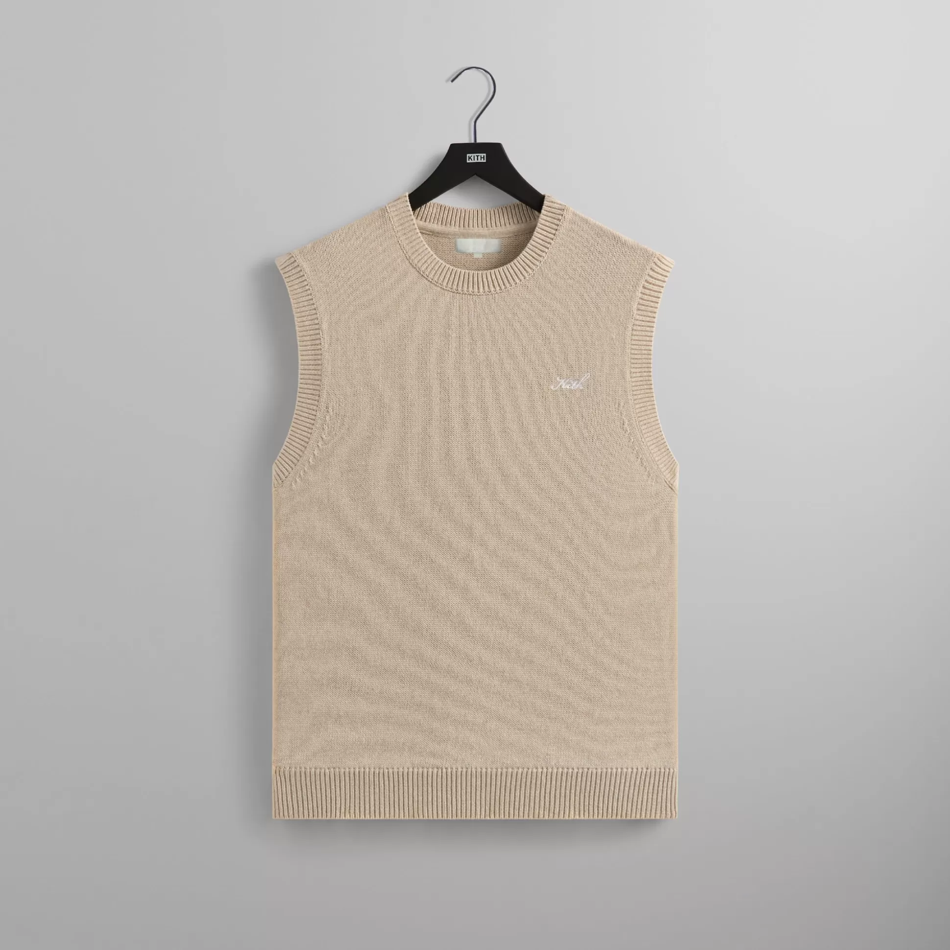 New Kith Asa Pullover Sweater Vest Sandy Heather