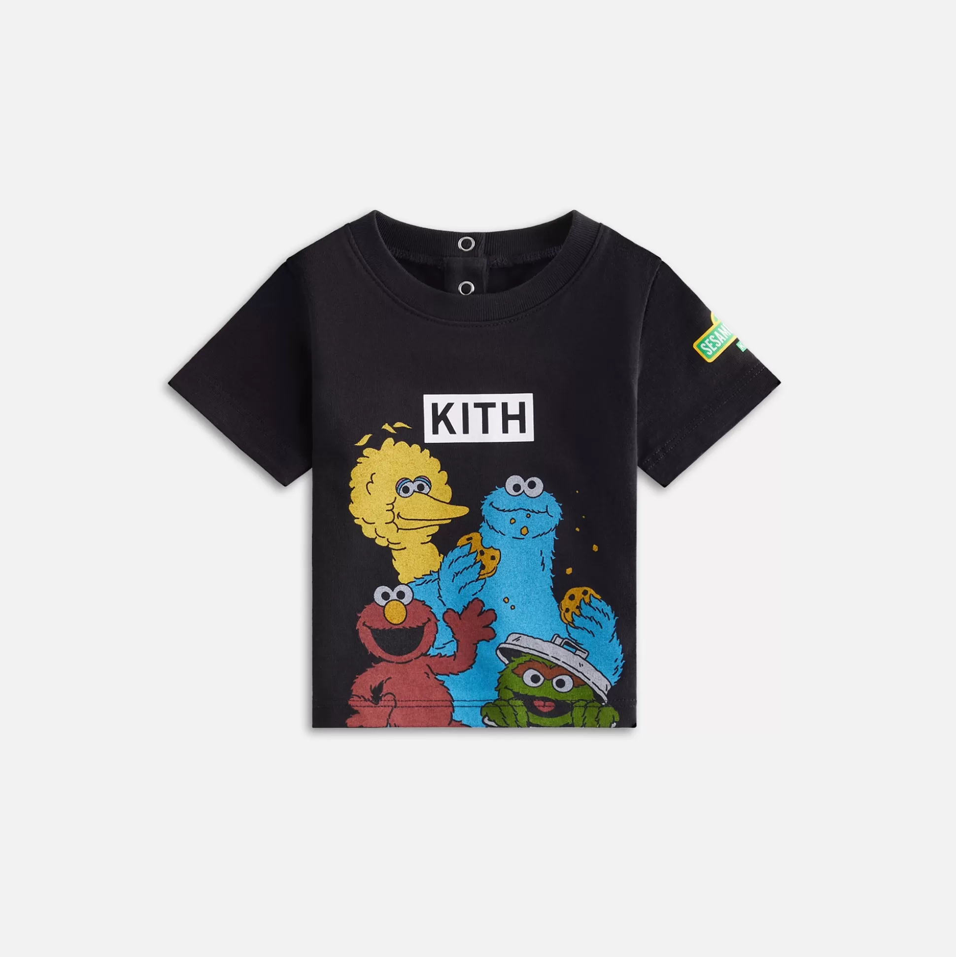 Shop Kith Baby for Sesame Street Family Tee Black