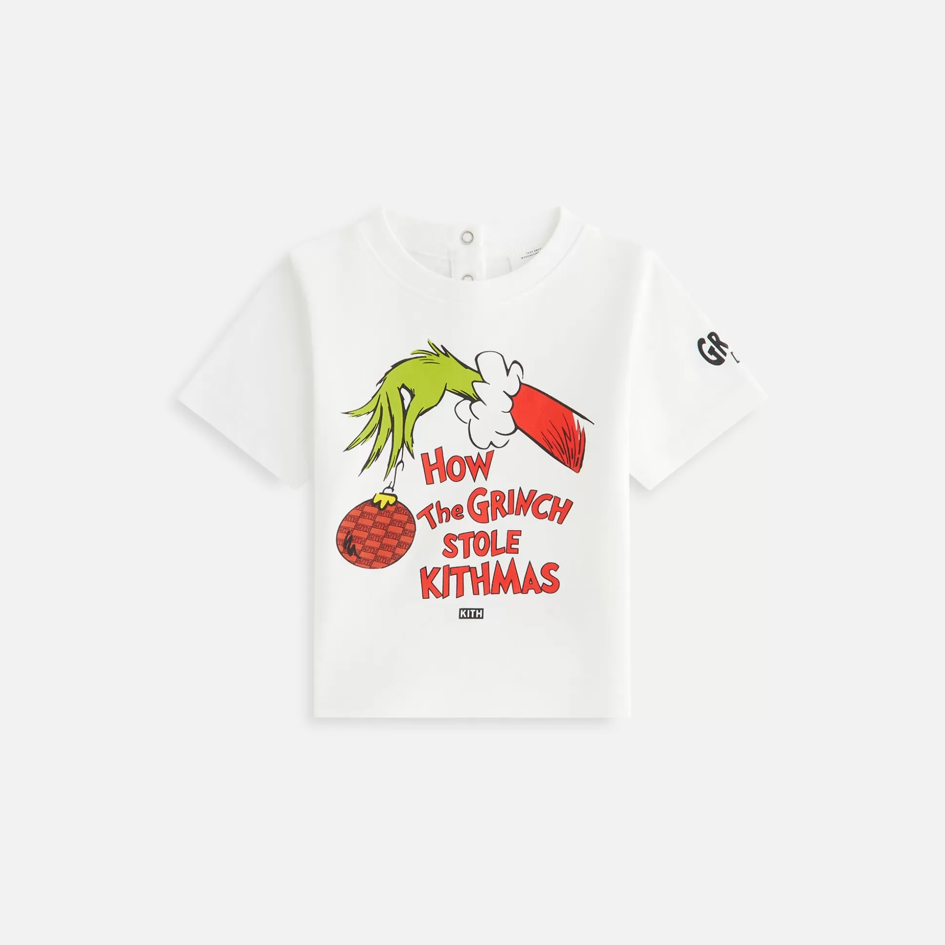 Fashion Kith Baby for The Grinch Book Title Tee White