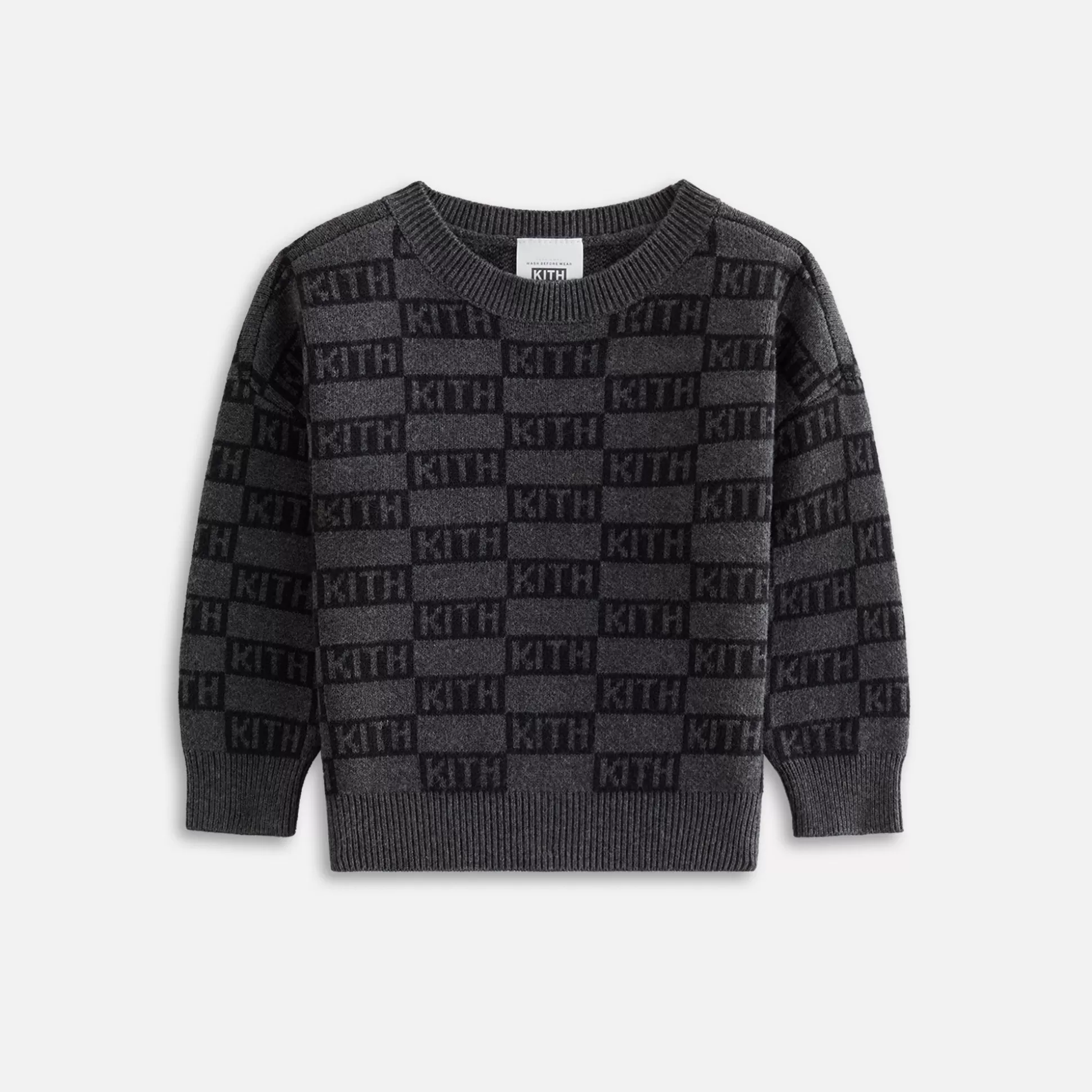 Hot Kith Baby Monogram Crewneck Black