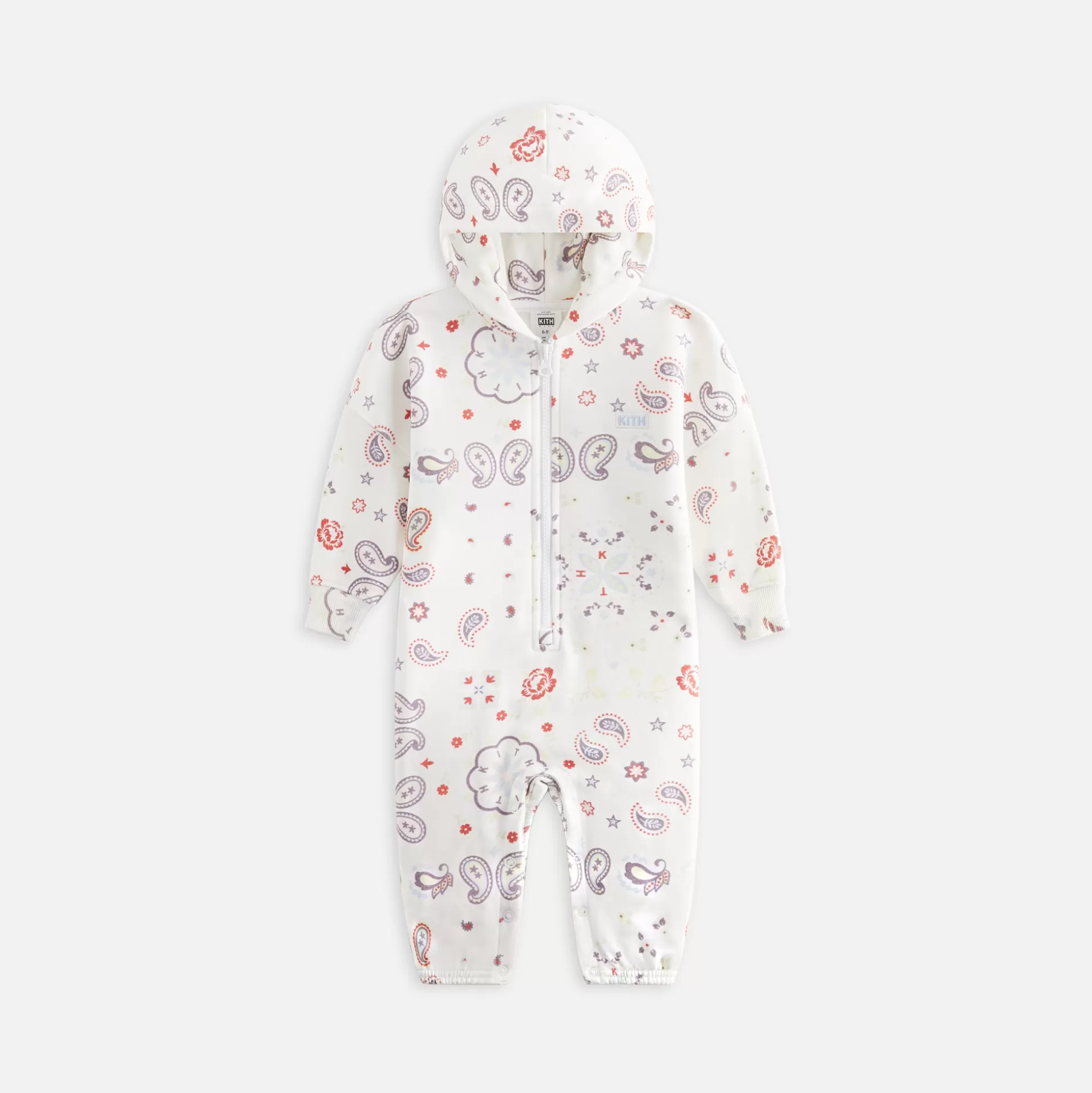 Best Kith Baby Printed Nelson Coverall Silk