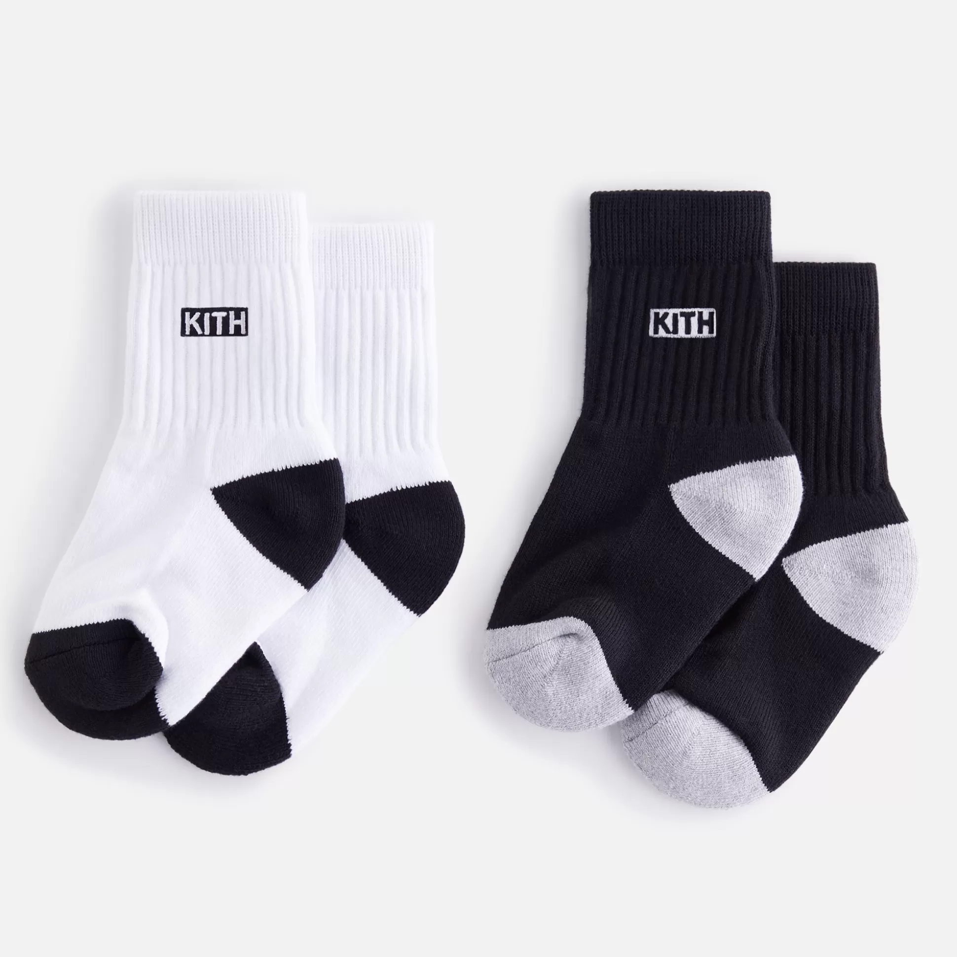 Flash Sale Kith Baby Toddler Classic Crew 2-Pack Socks White