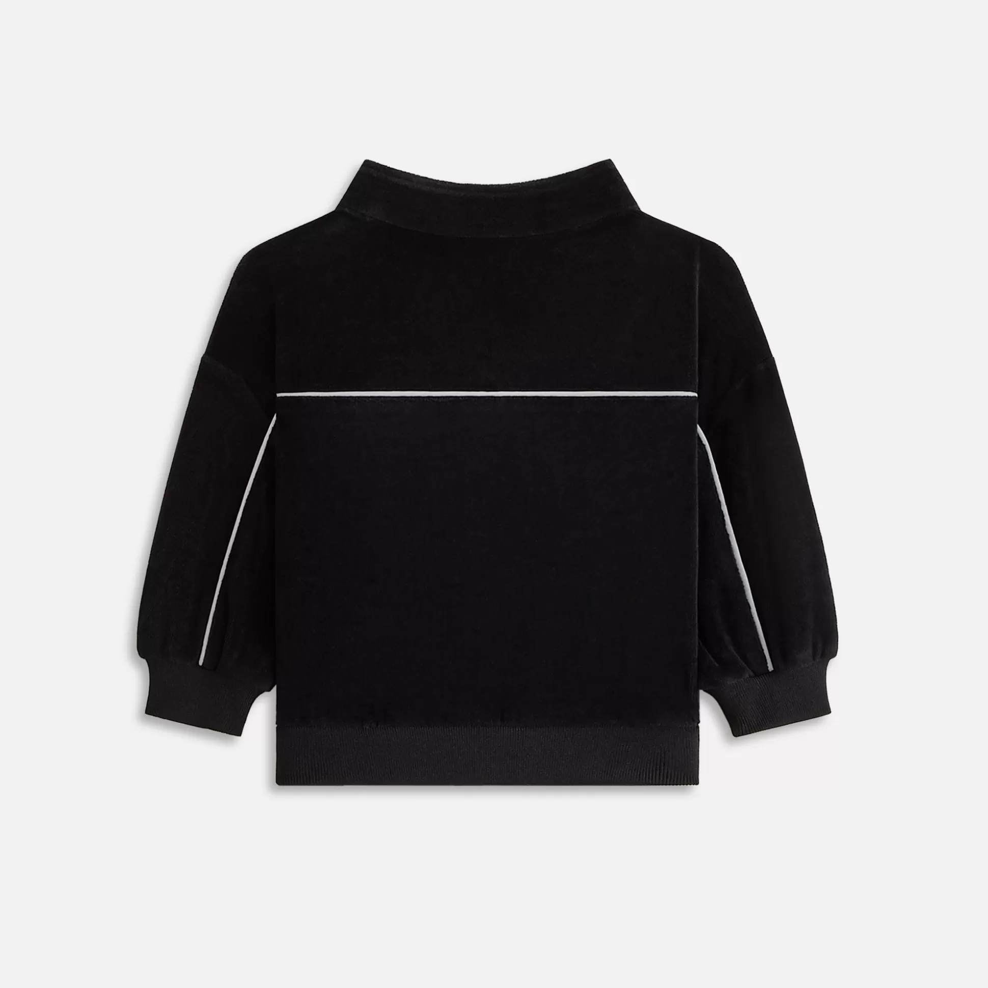 Best Kith Baby Velour Hunter Quarter Zip Black