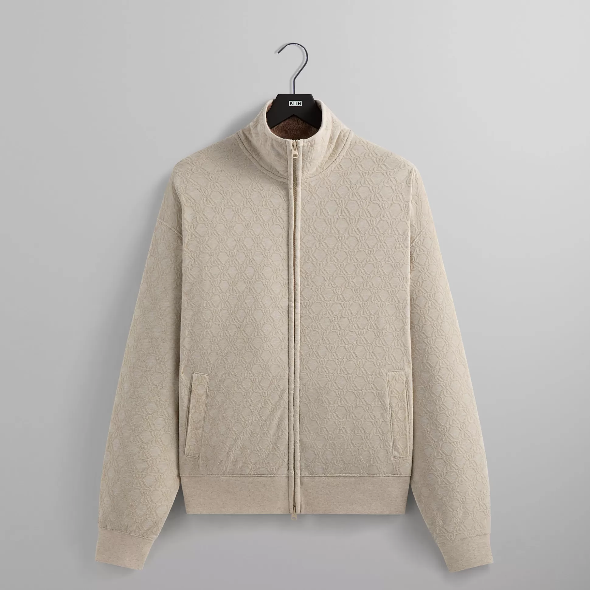 Cheap Kith Bonded Fleece Wyona Full Zip Sandy Heather