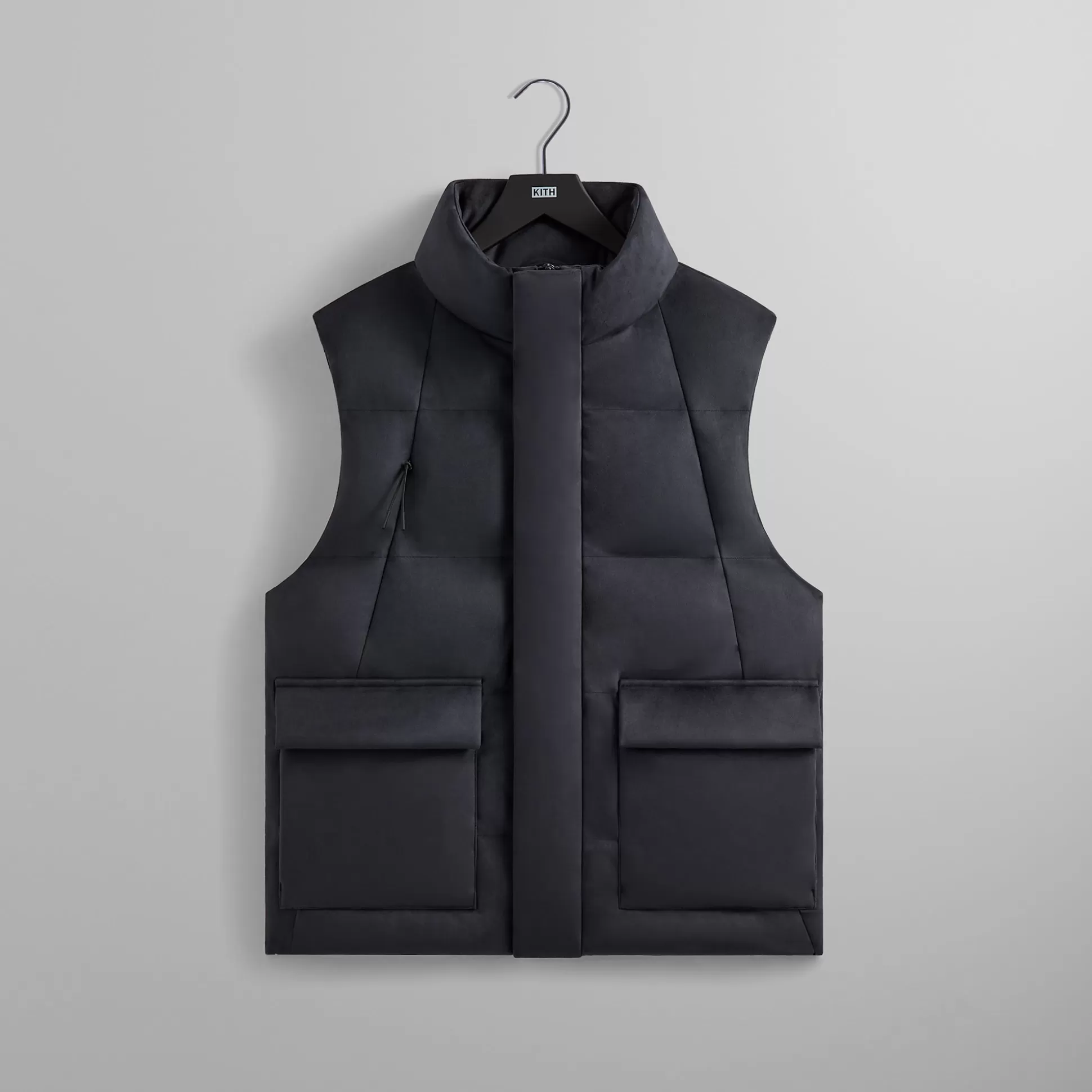 Hot Kith Bonded Microsuede Midi Vest Nocturnal